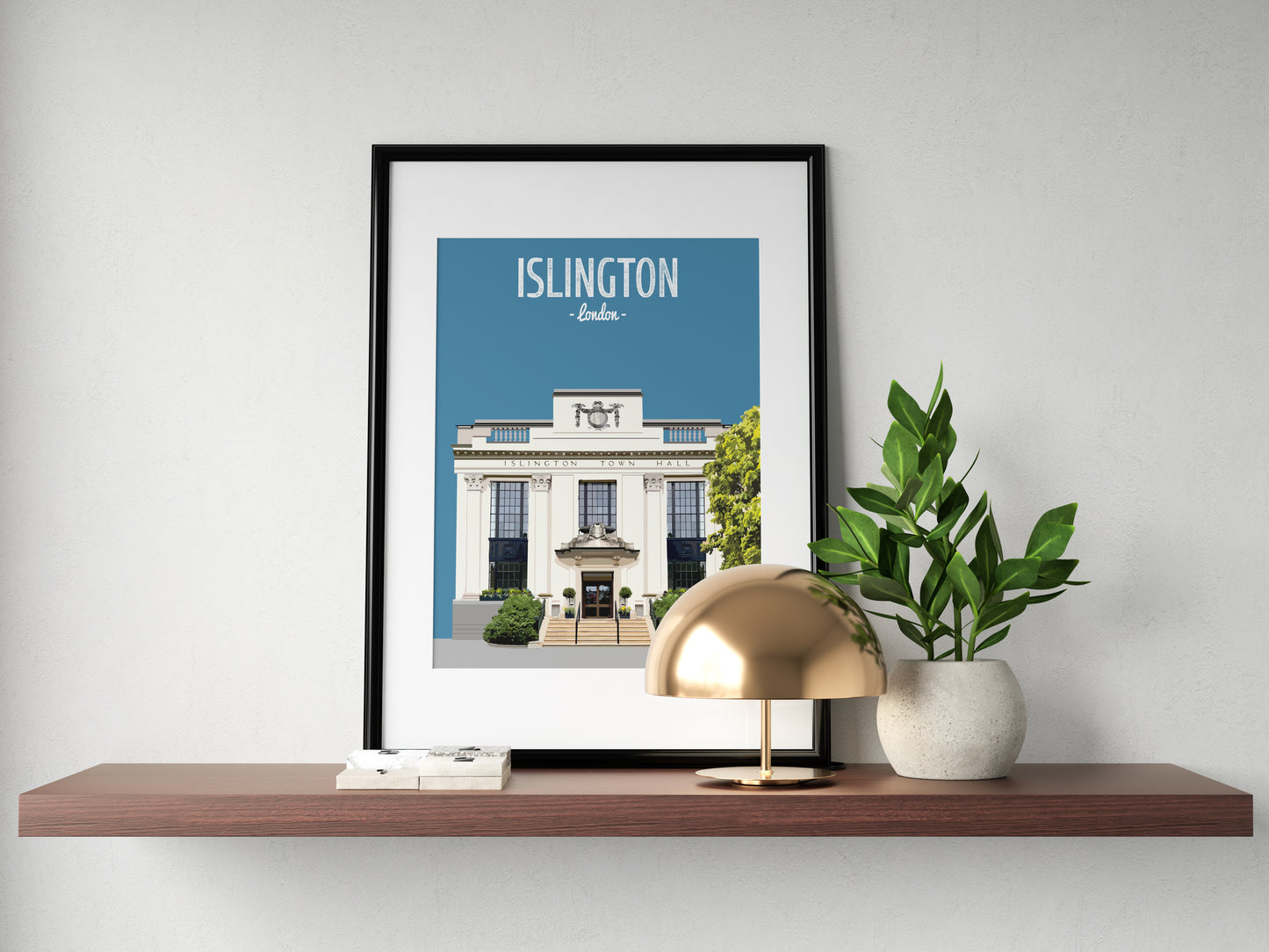 Islington print, Islington Town Hall