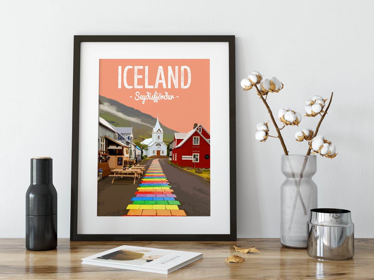 Iceland print, Seyðisfjörður