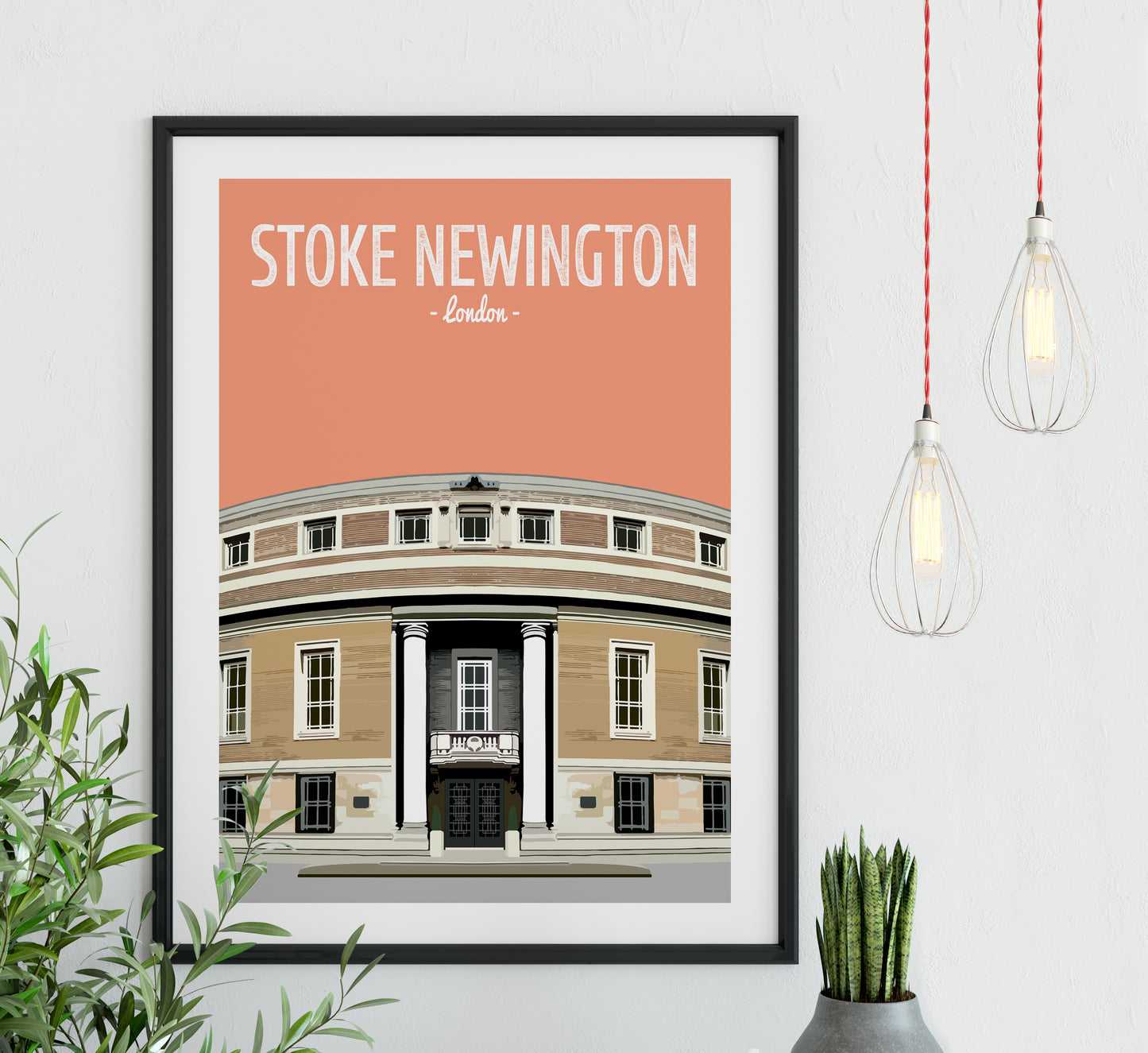 Stoke Newington print, The Stoke Newington Town Hall