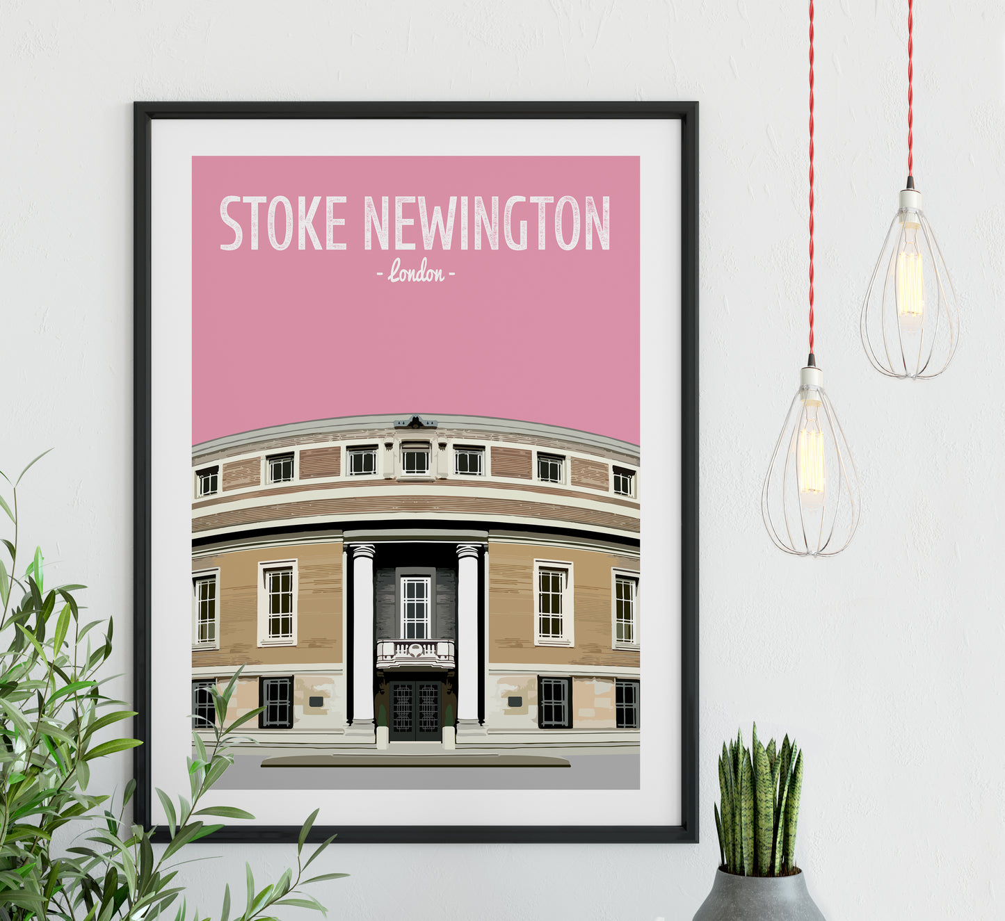 Stoke Newington print, The Stoke Newington Town Hall