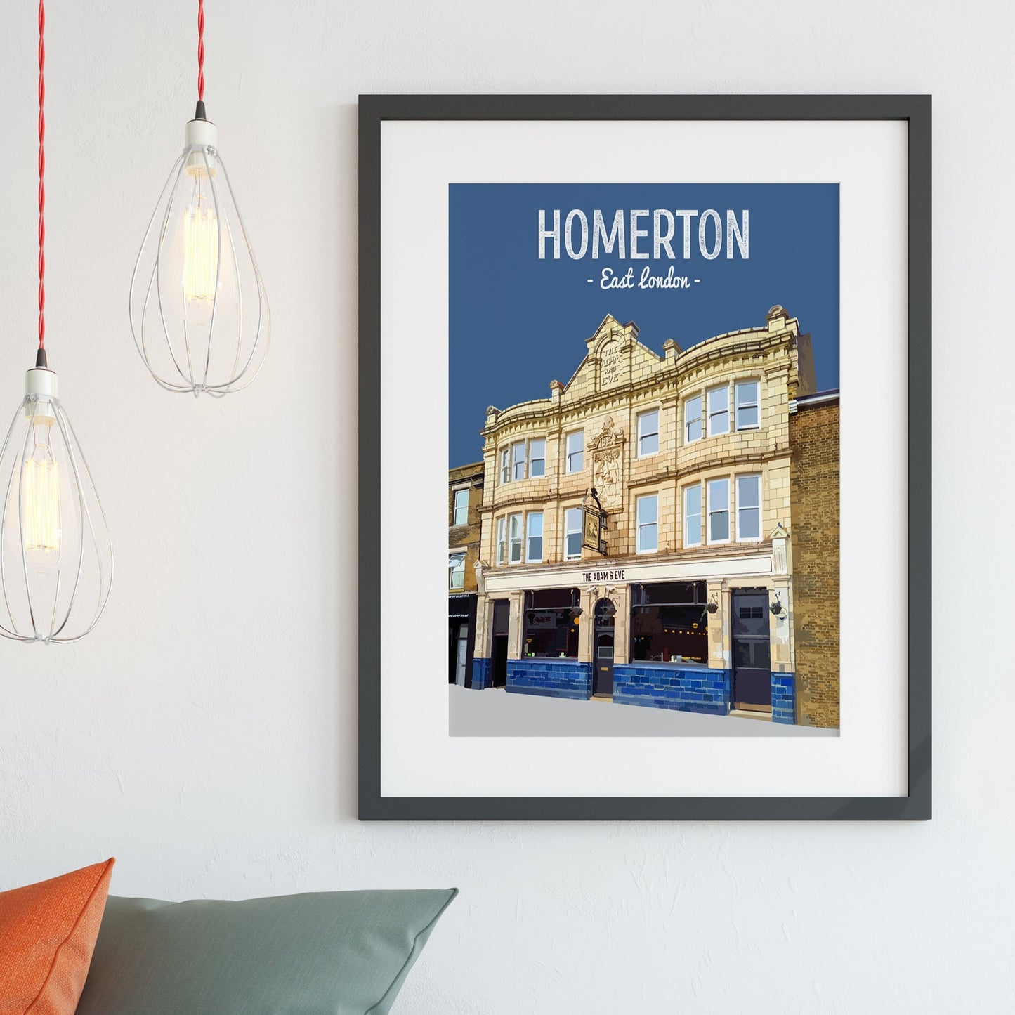 Homerton print, The Adam and Eve pub