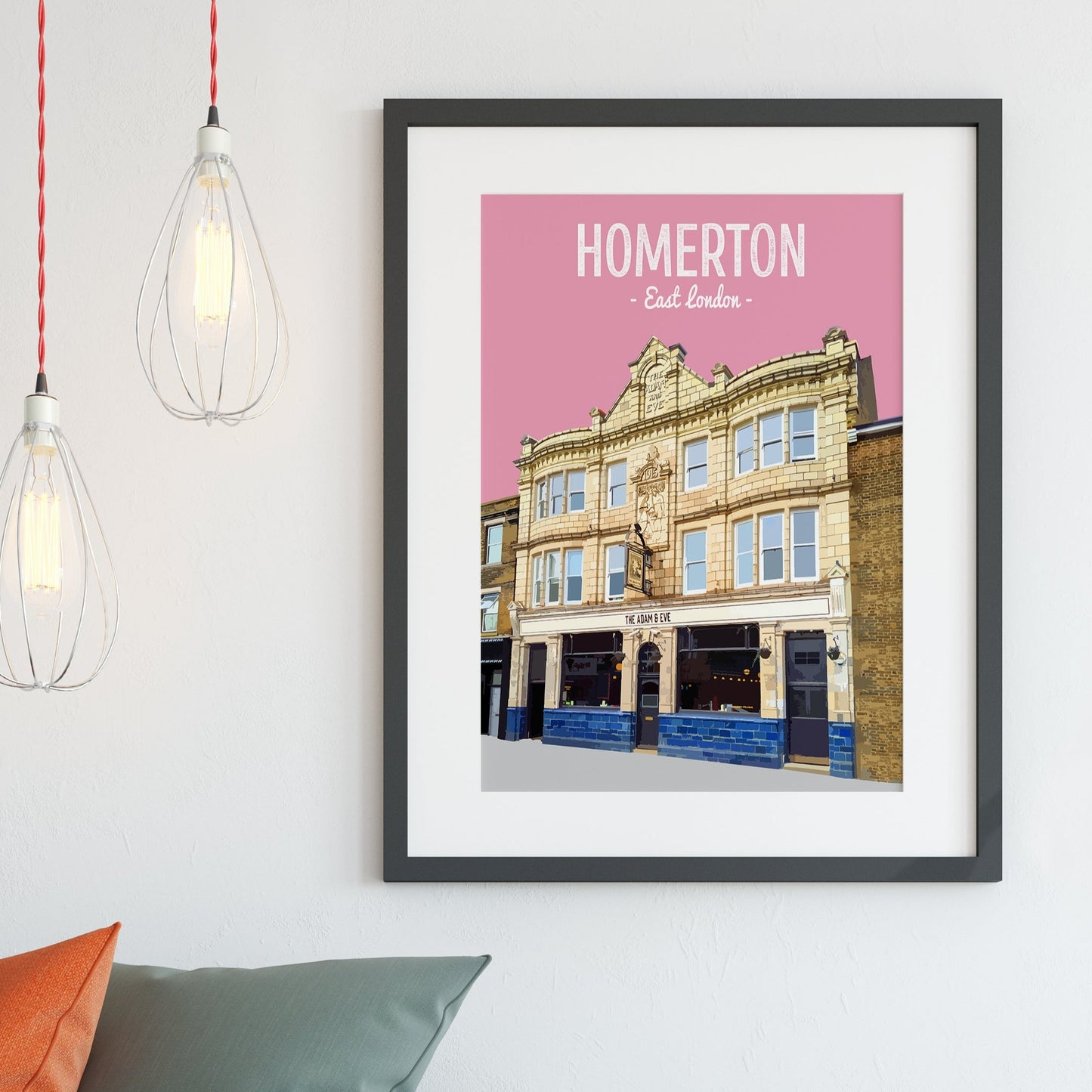 Homerton print, The Adam and Eve pub