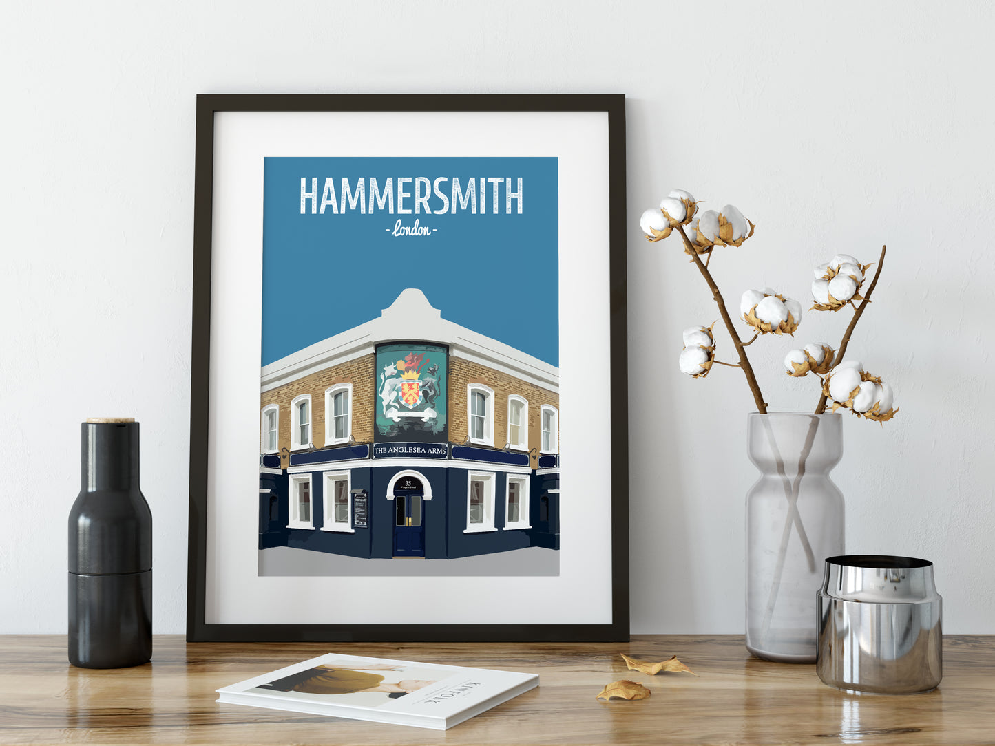 Hammersmith print, The Anglesea Arms pub