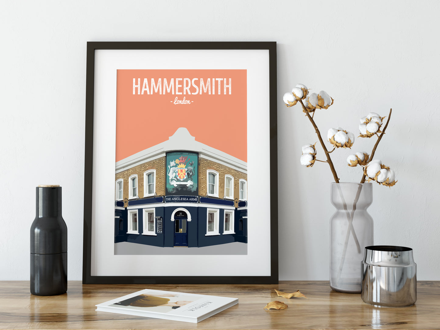 Hammersmith print, The Anglesea Arms pub