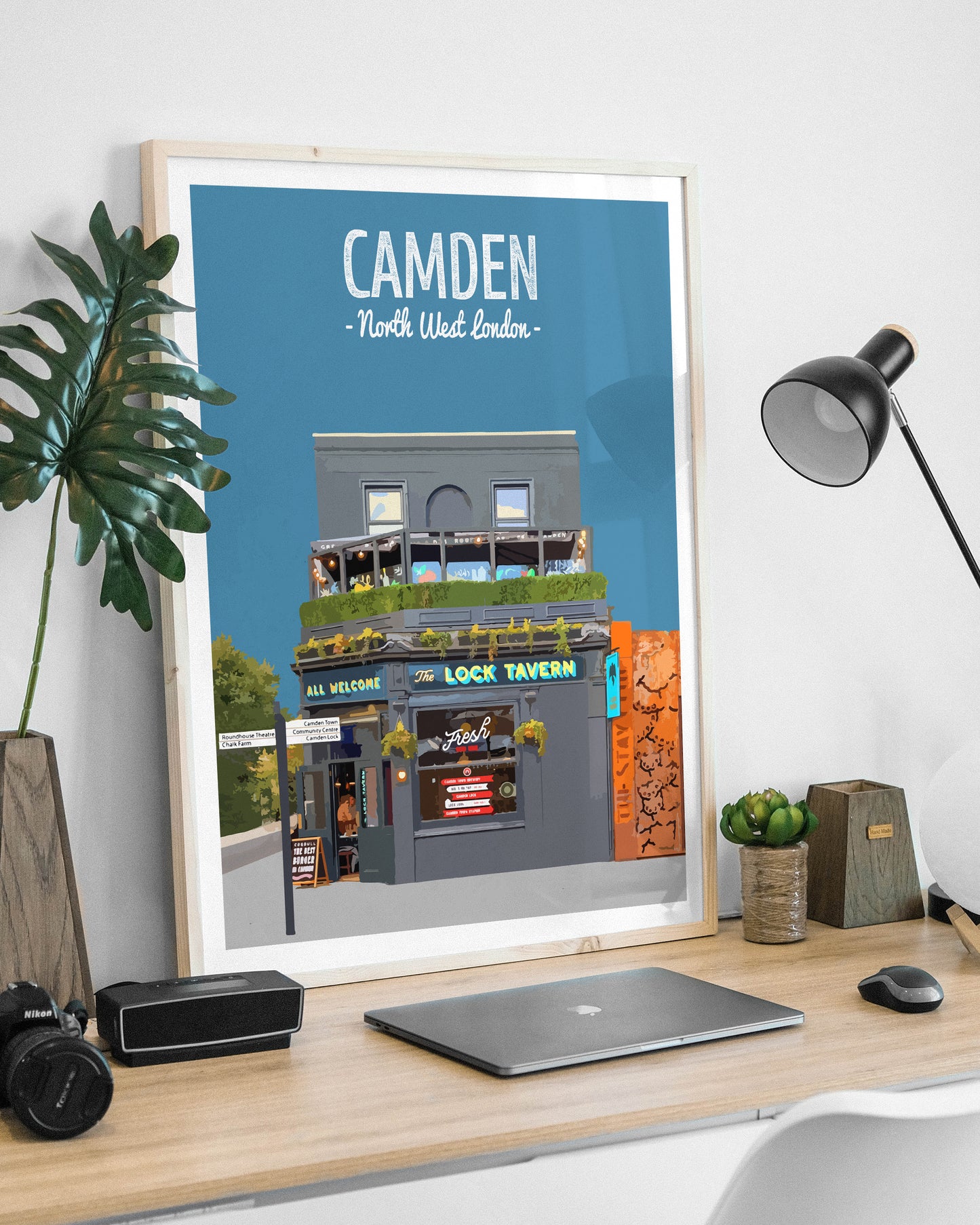 Camden print, The Lock Tavern pub