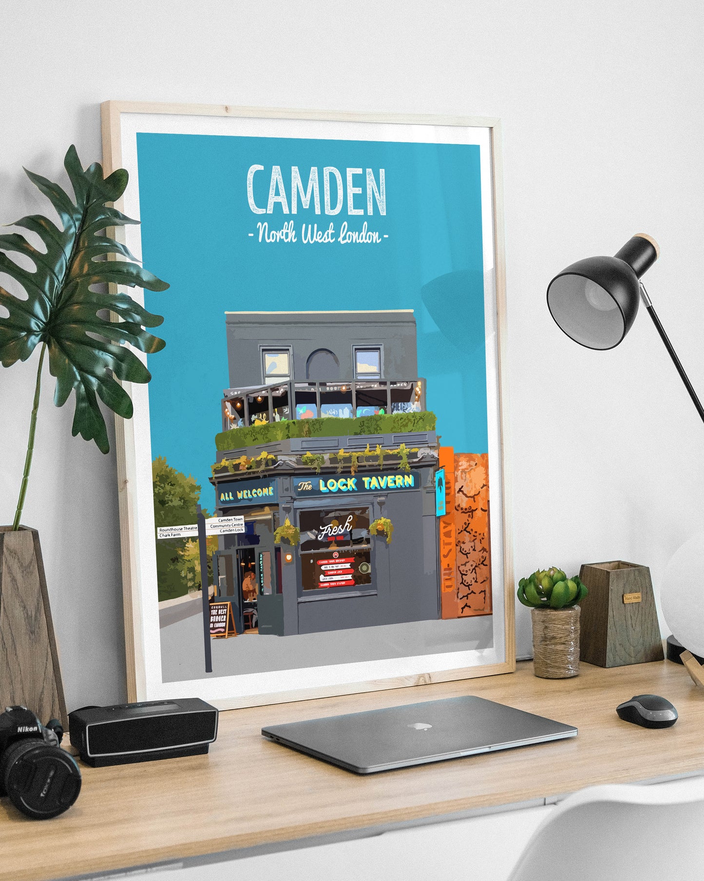 Camden print, The Lock Tavern pub