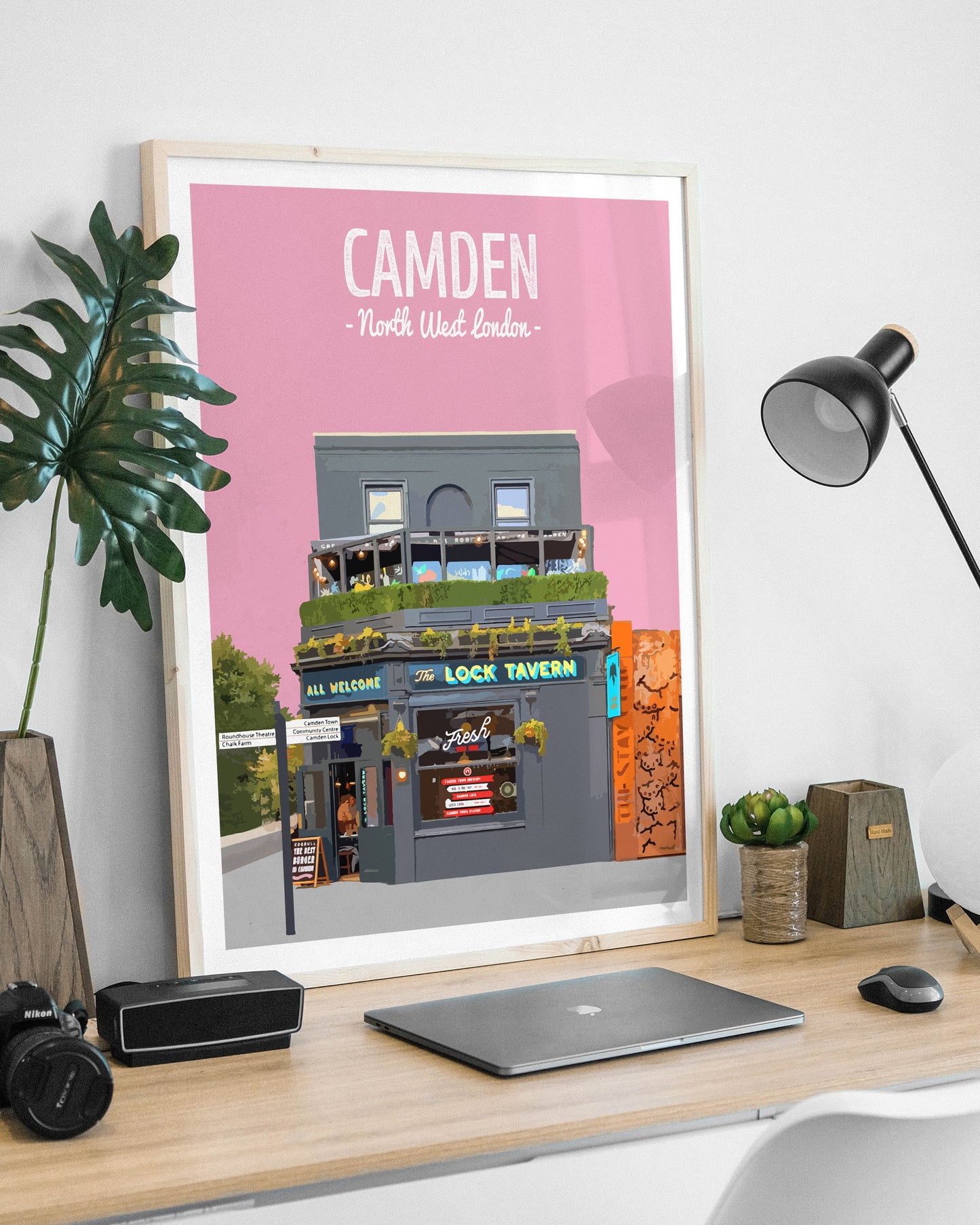 Camden print, The Lock Tavern pub