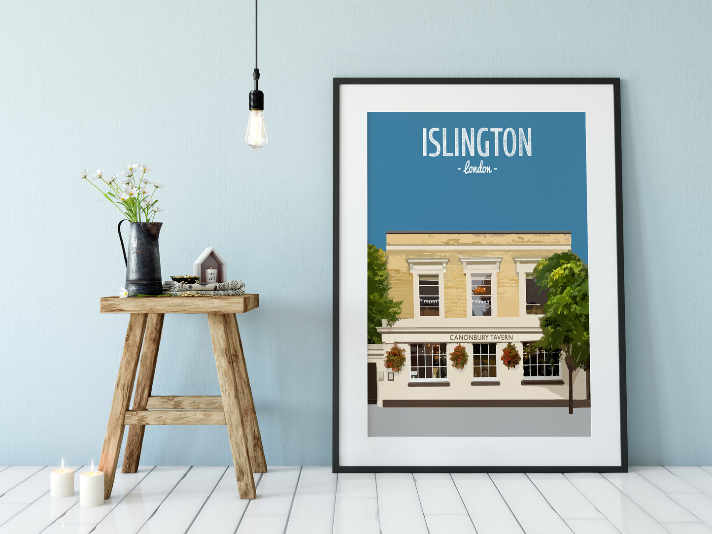 Islington print, The Canonbury pub