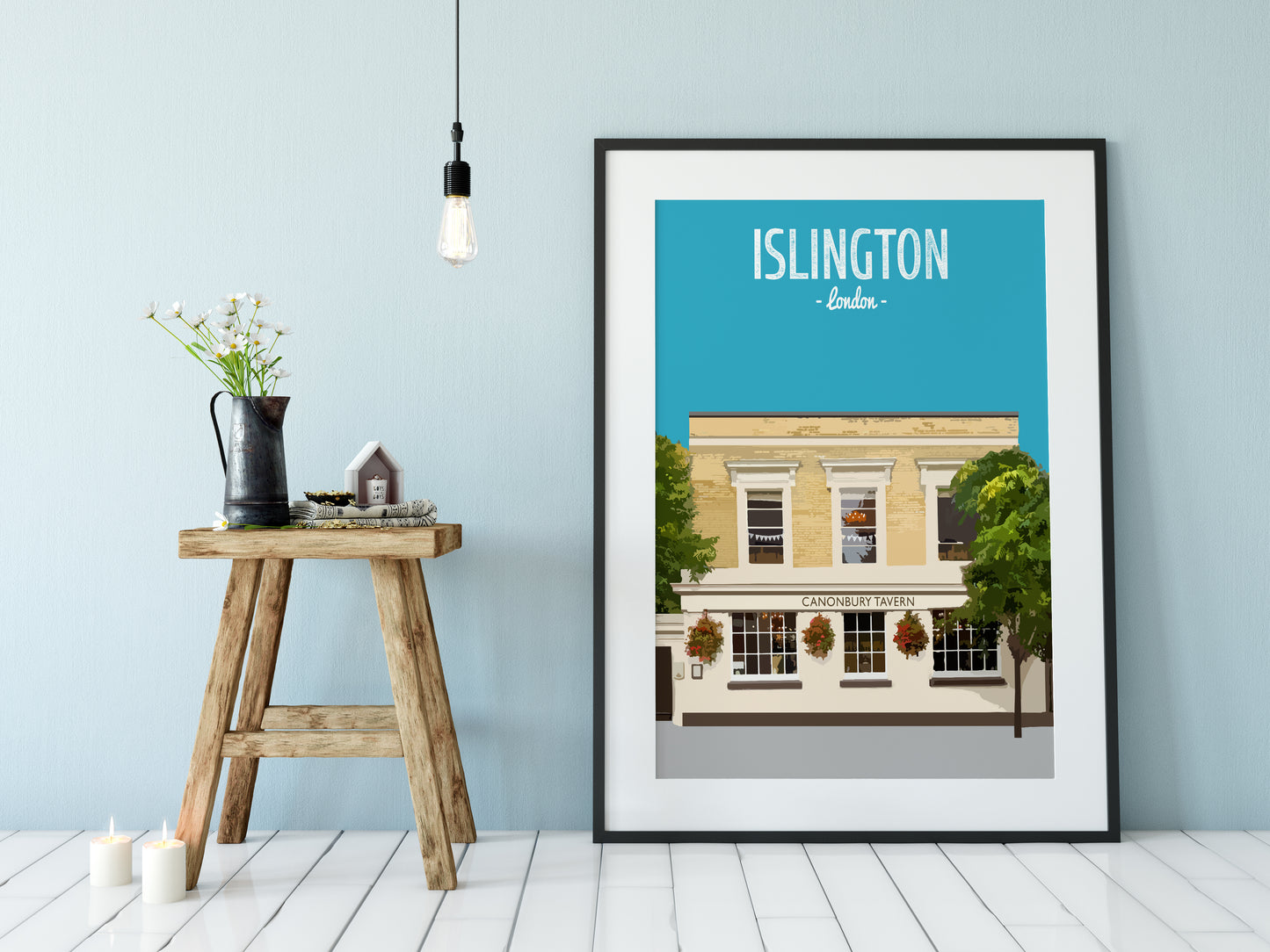 Islington print, The Canonbury pub