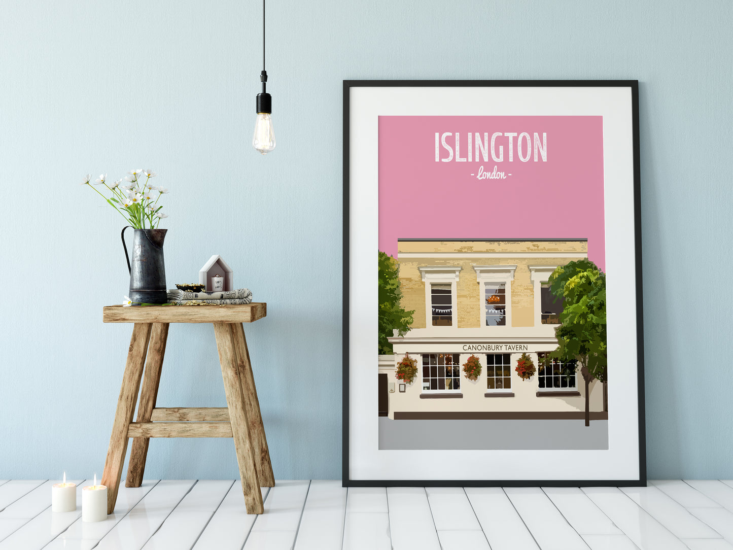 Islington print, The Canonbury pub