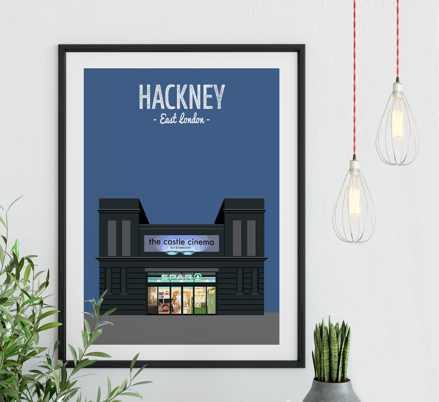 Hackney print, The Castle cinema