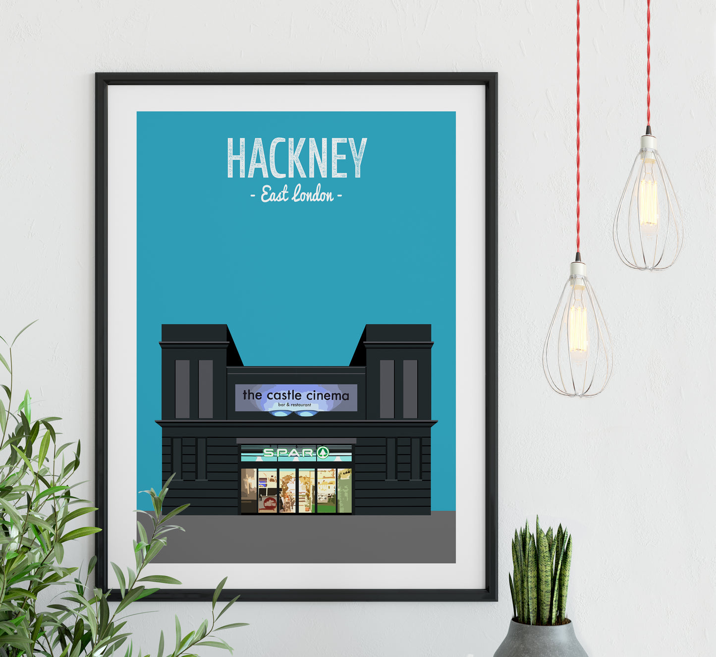 Hackney print, The Castle cinema