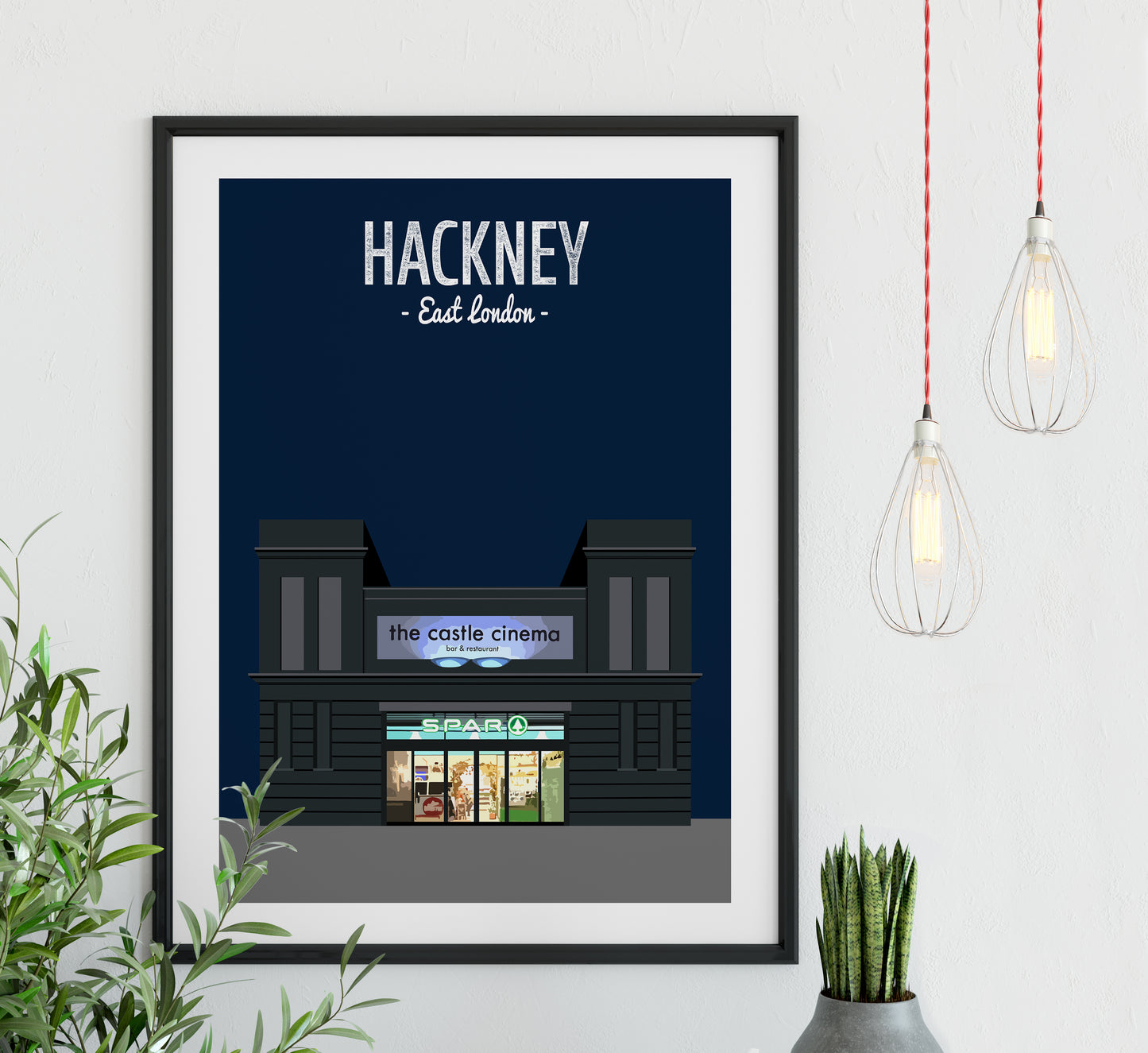 Hackney print, The Castle cinema