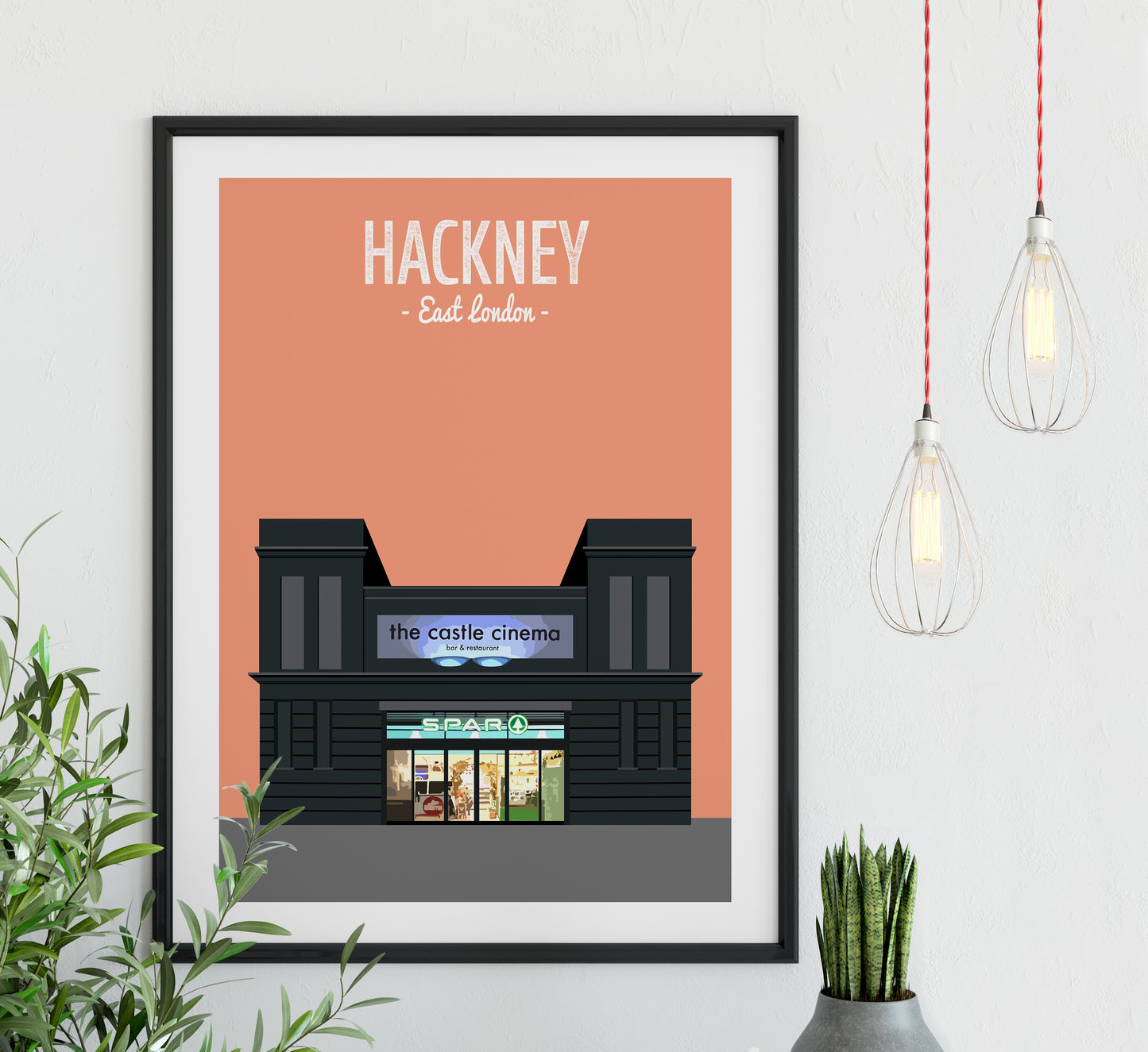 Hackney print, The Castle cinema