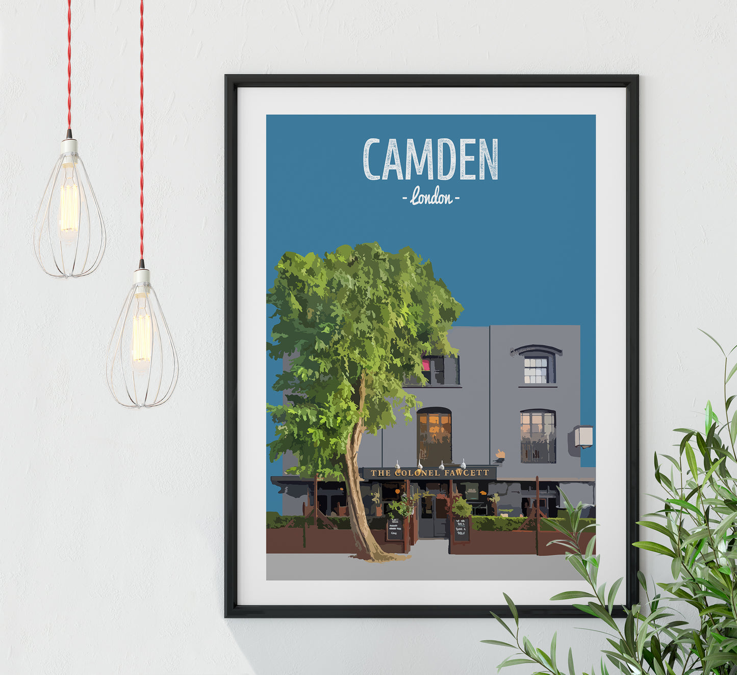 Camden print, The Colonel Fawcett pub