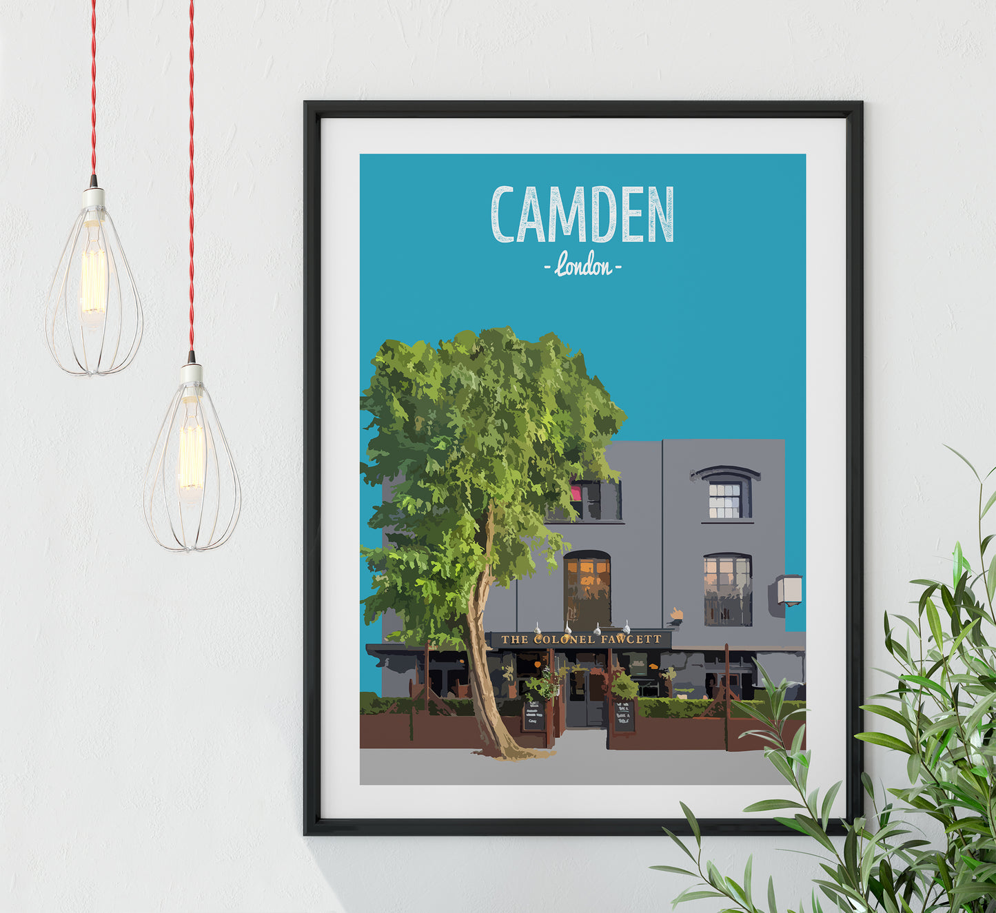 Camden print, The Colonel Fawcett pub