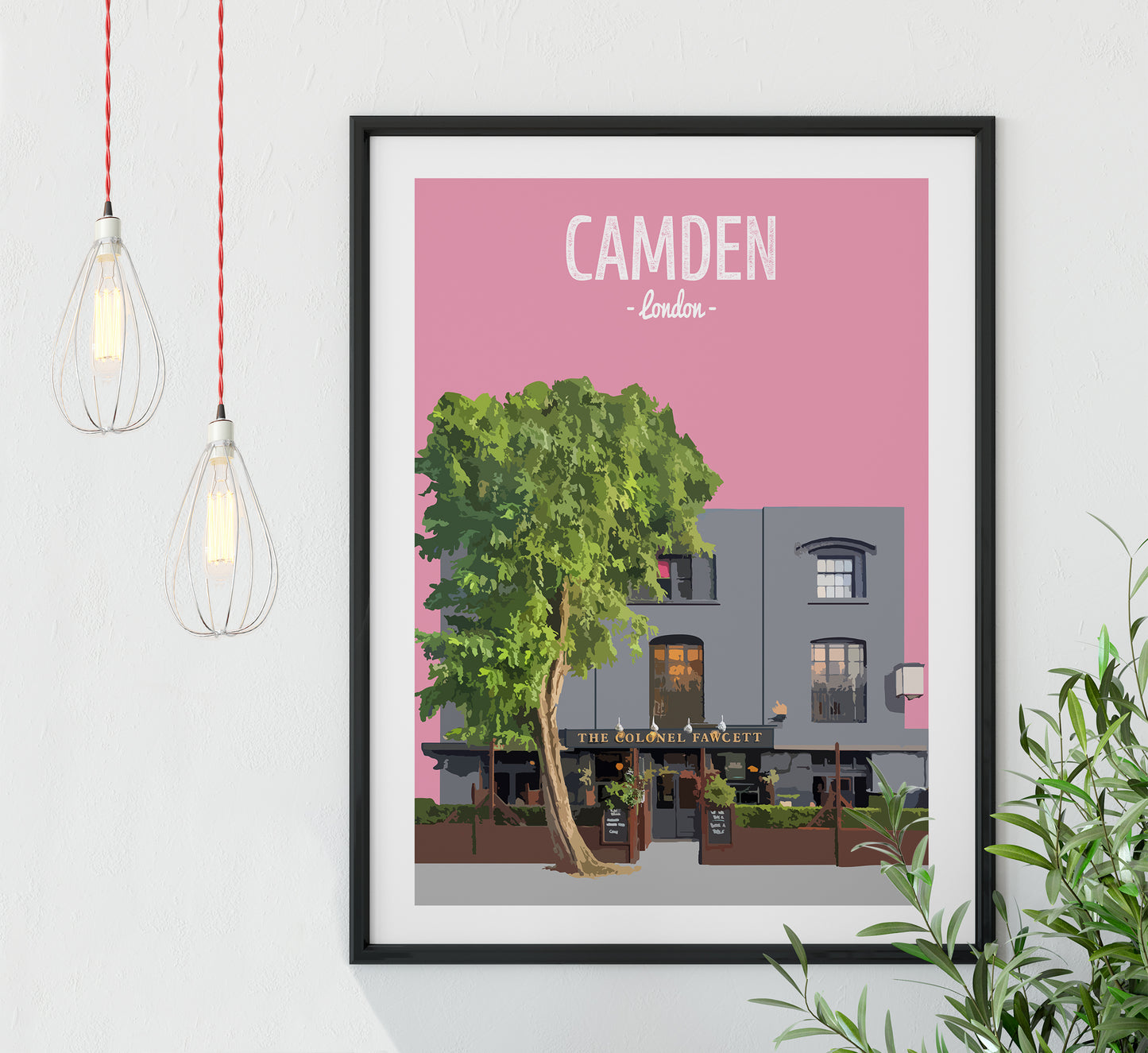 Camden print, The Colonel Fawcett pub