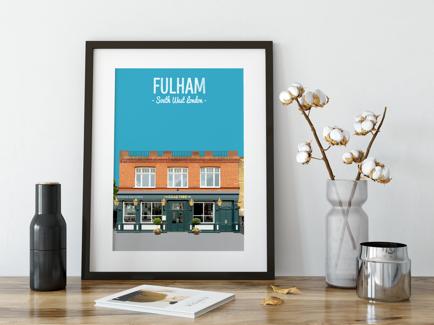 Fulham print, The Crab Tree pub