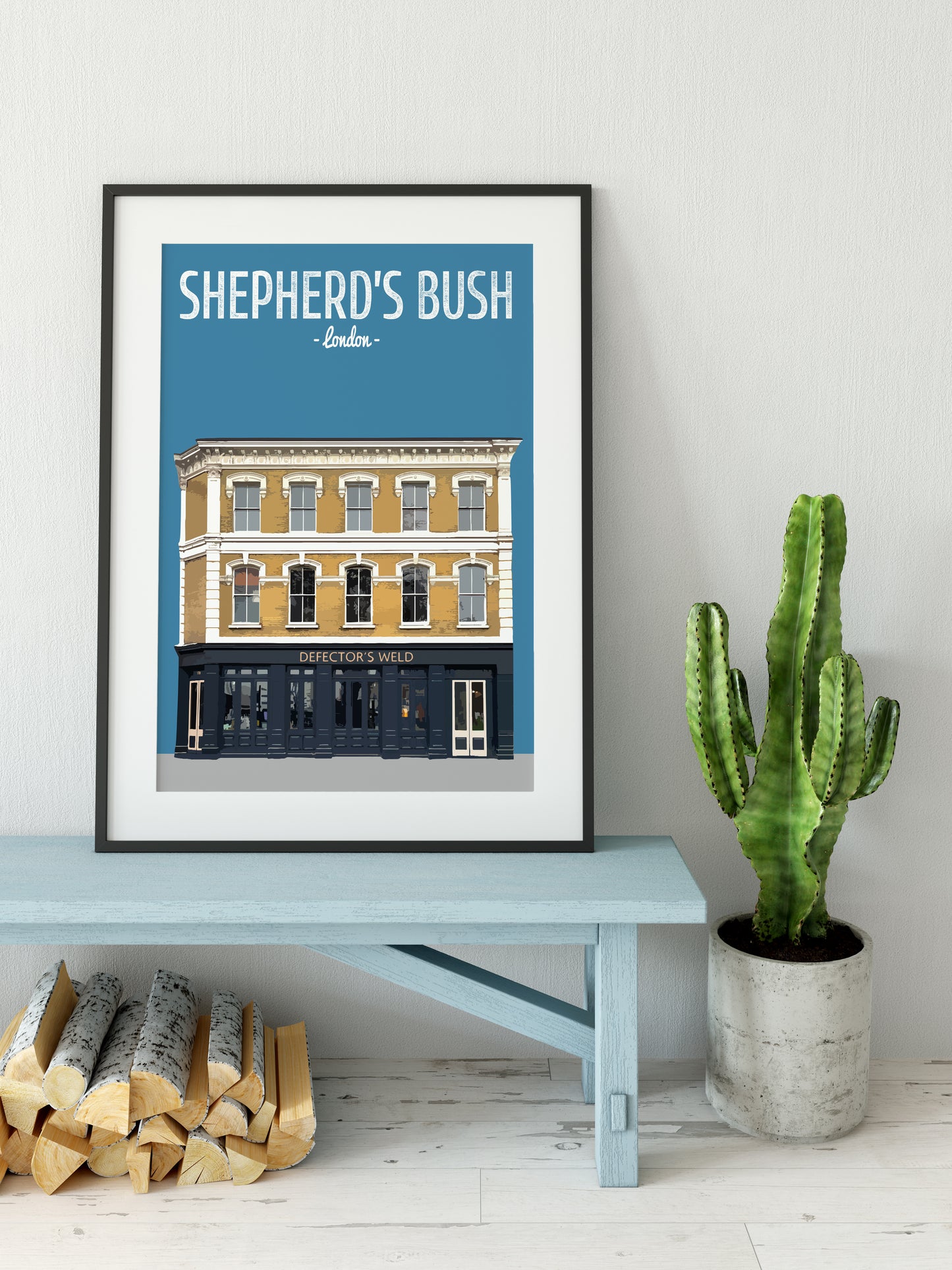 Shepherd's Bush print, The Defectors Weld pub