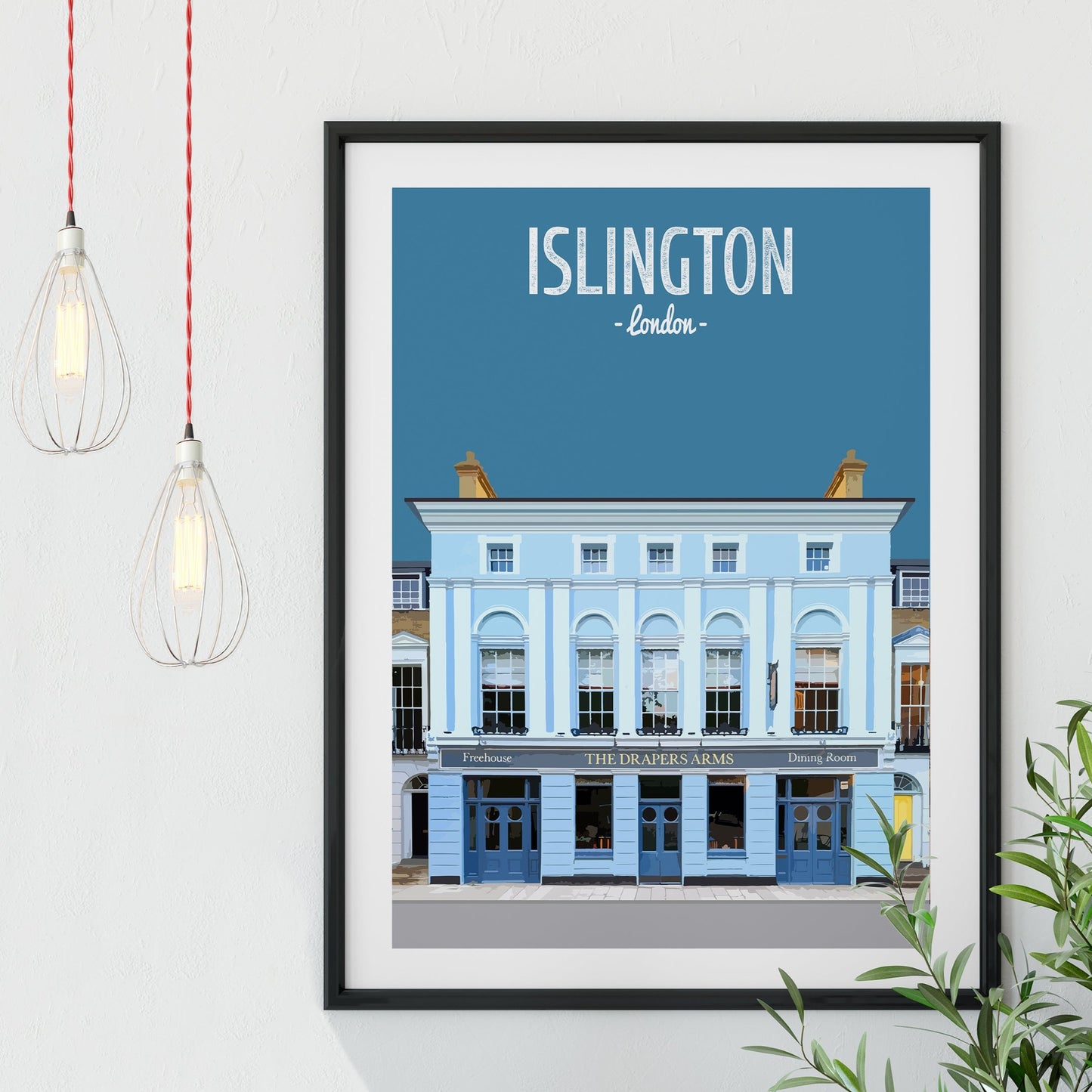 Islington print, The Drapers Arms pub