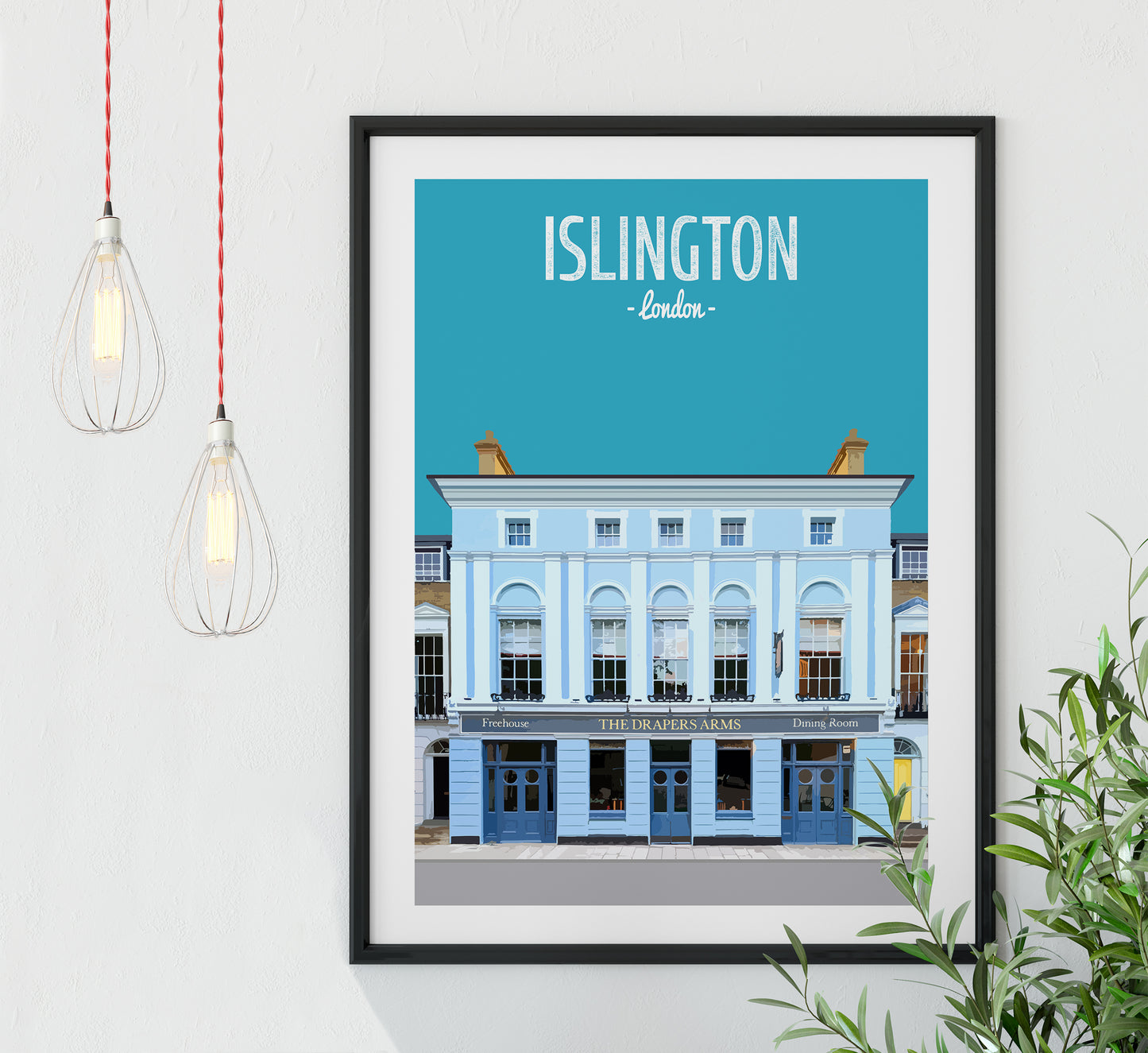 Islington print, The Drapers Arms pub