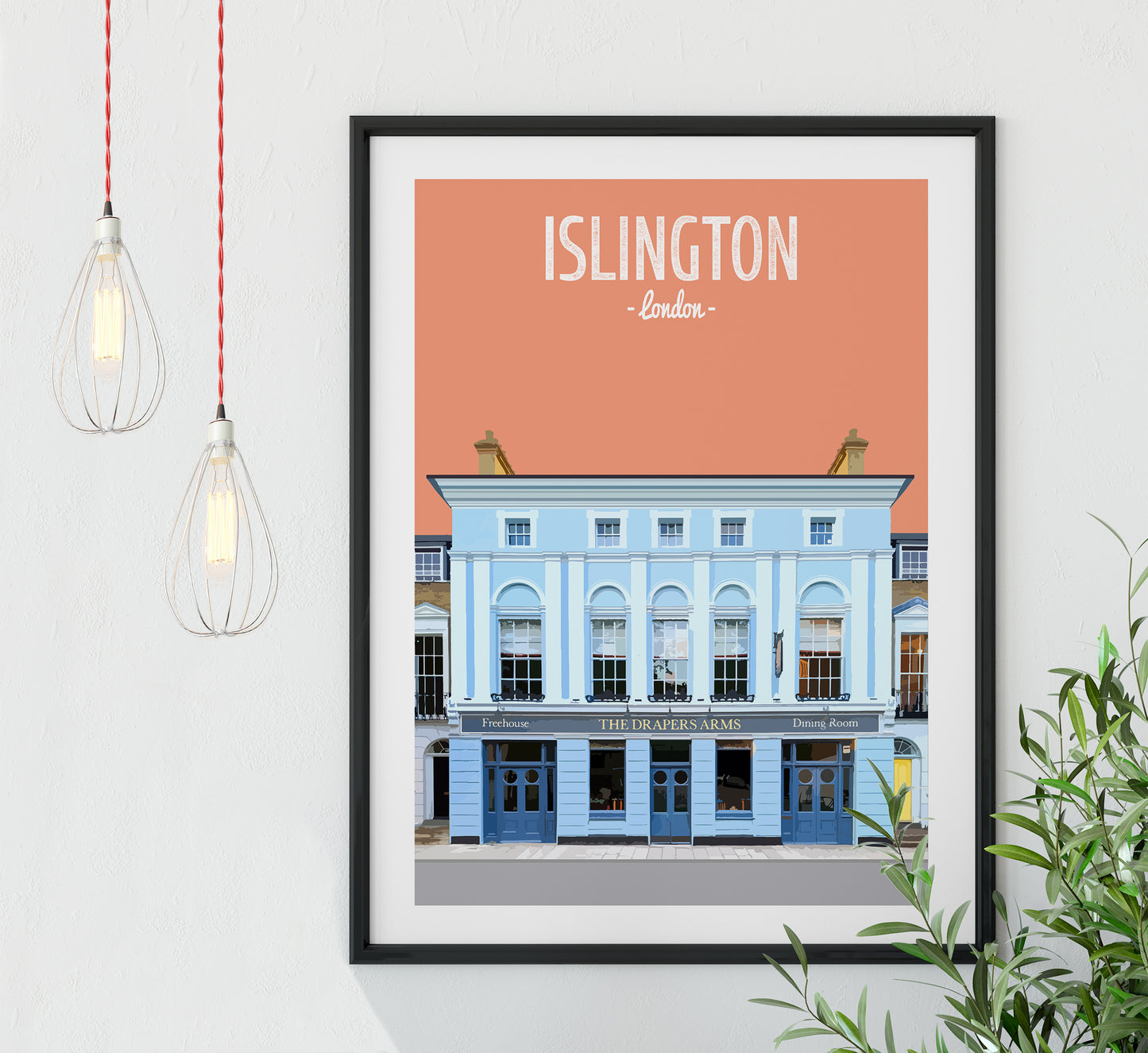 Islington print, The Drapers Arms pub