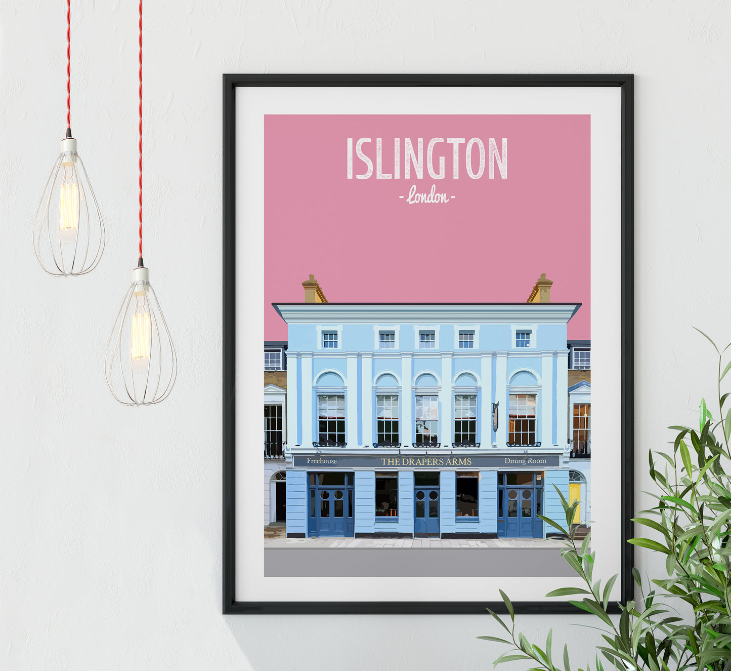 Islington print, The Drapers Arms pub