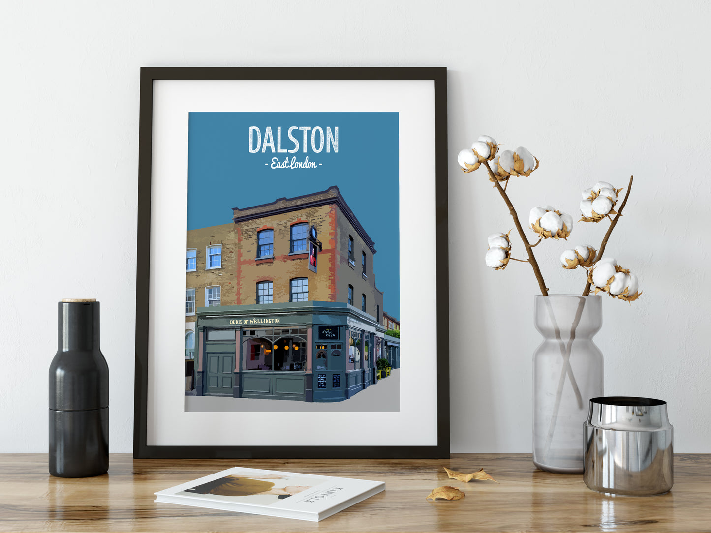 Dalston print, The Duke of Wellington pub