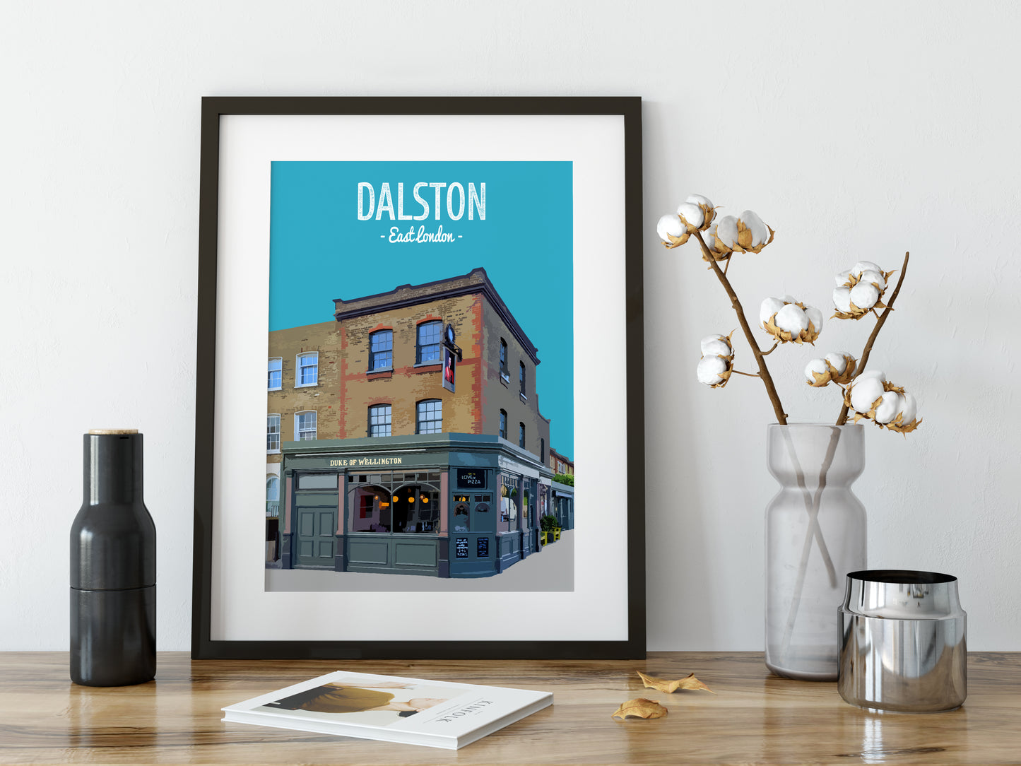 Dalston print, The Duke of Wellington pub