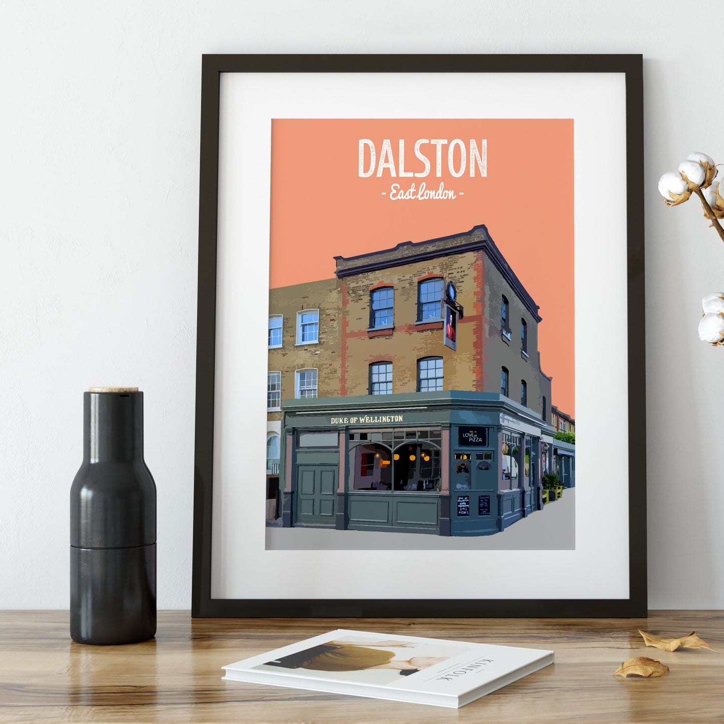 Dalston print, The Duke of Wellington pub