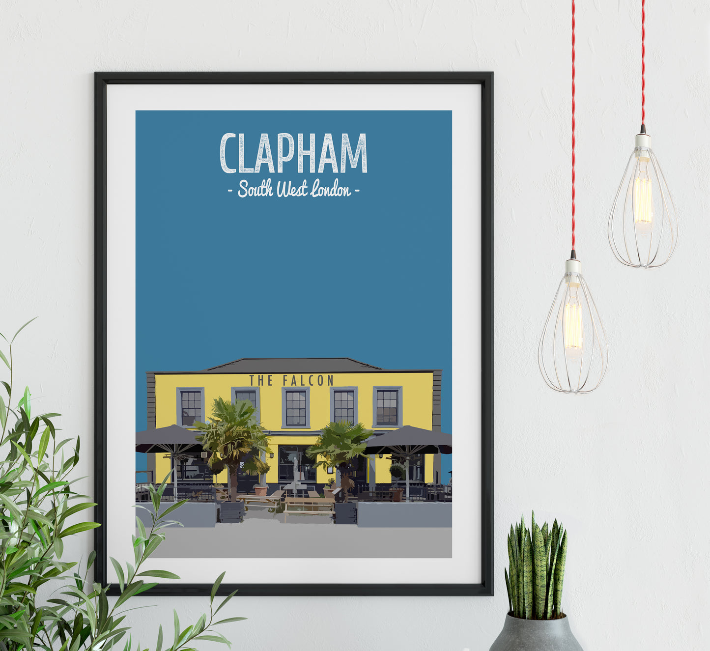 Clapham print, The Falcon pub