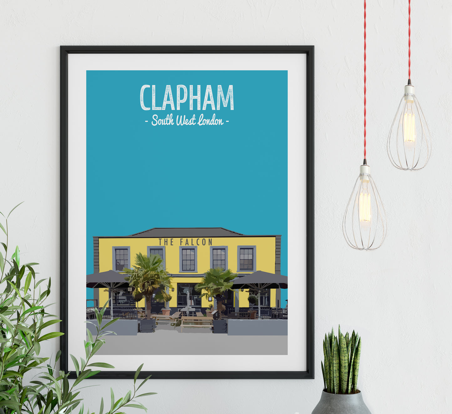 Clapham print, The Falcon pub