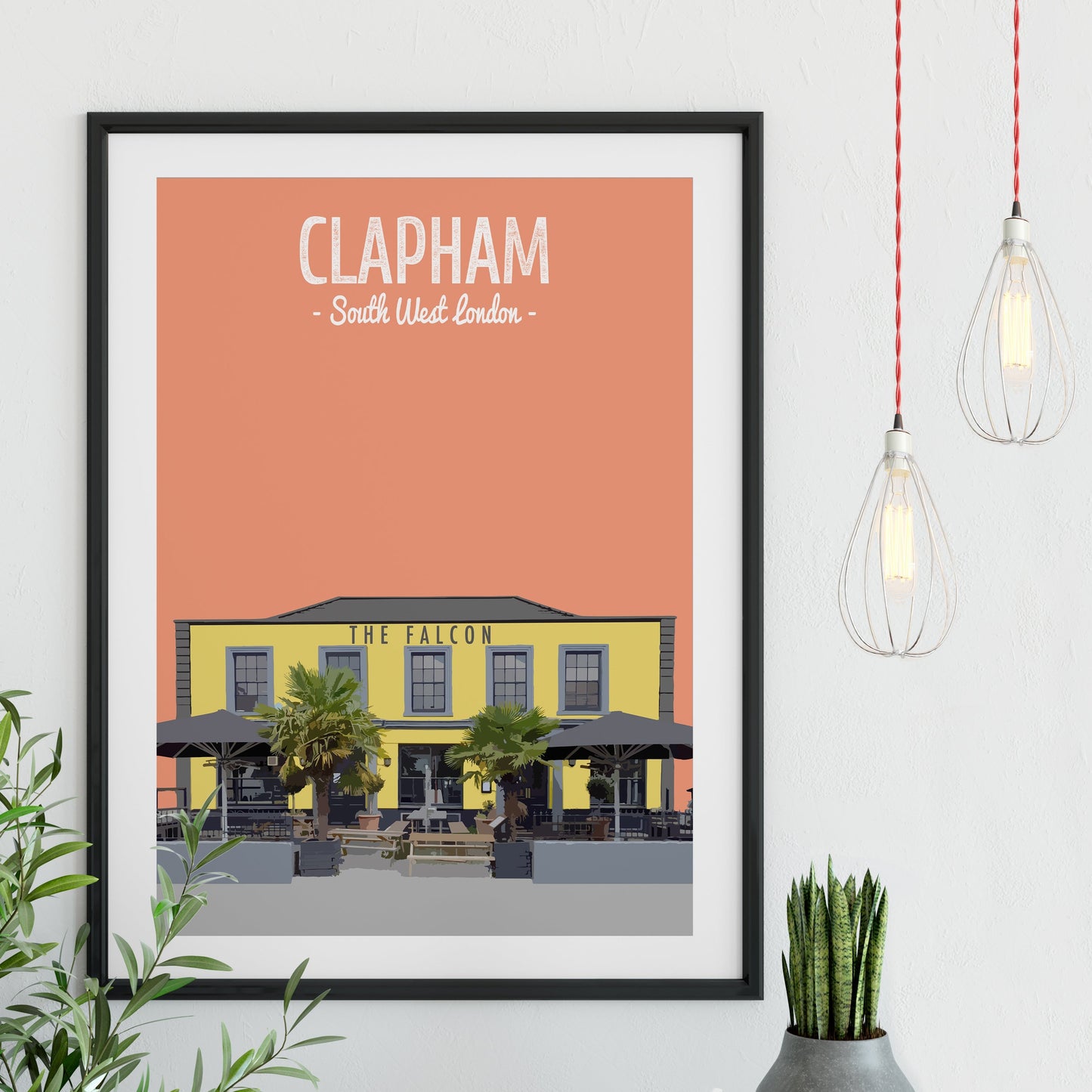 Clapham print, The Falcon pub