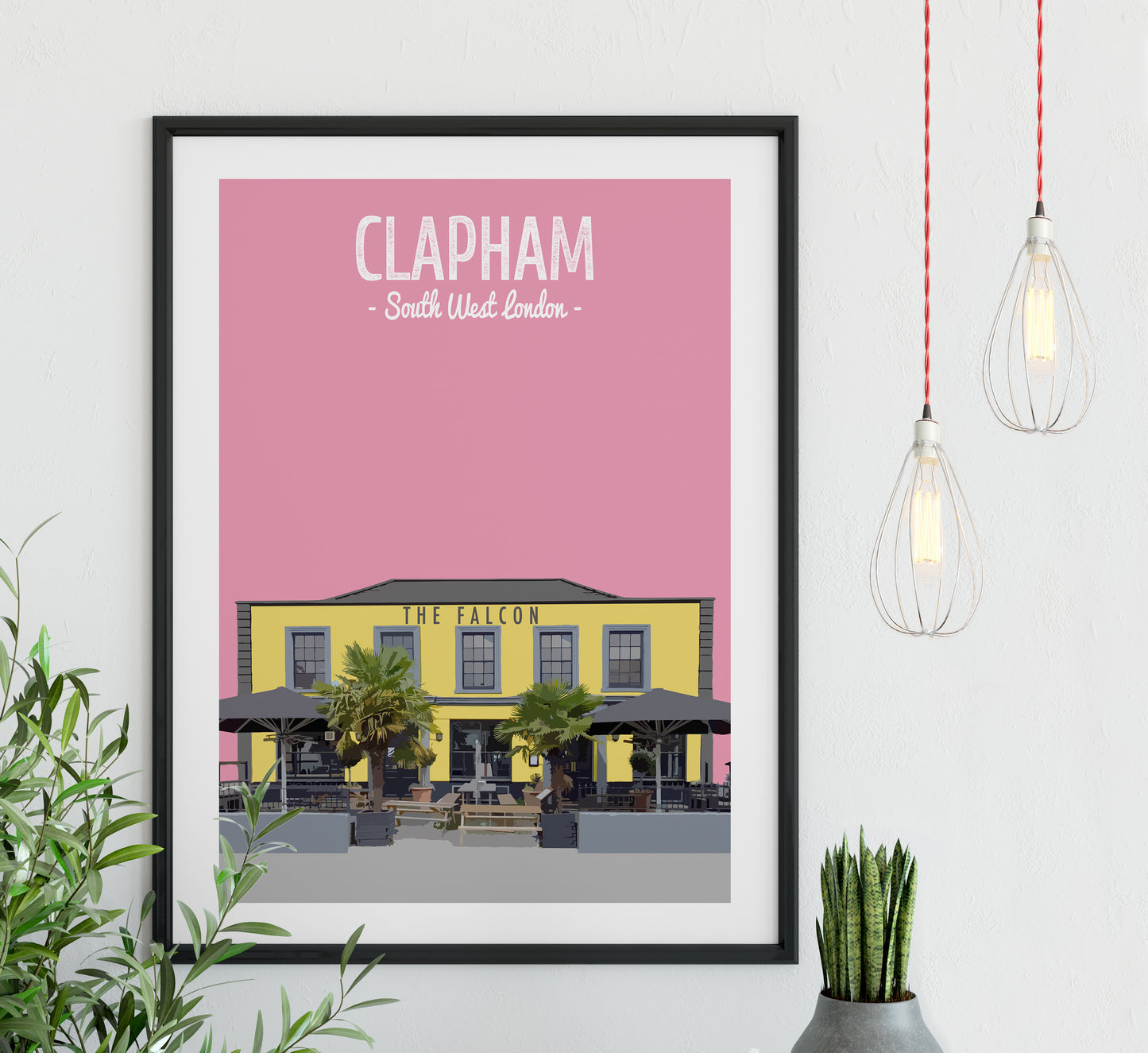 Clapham print, The Falcon pub