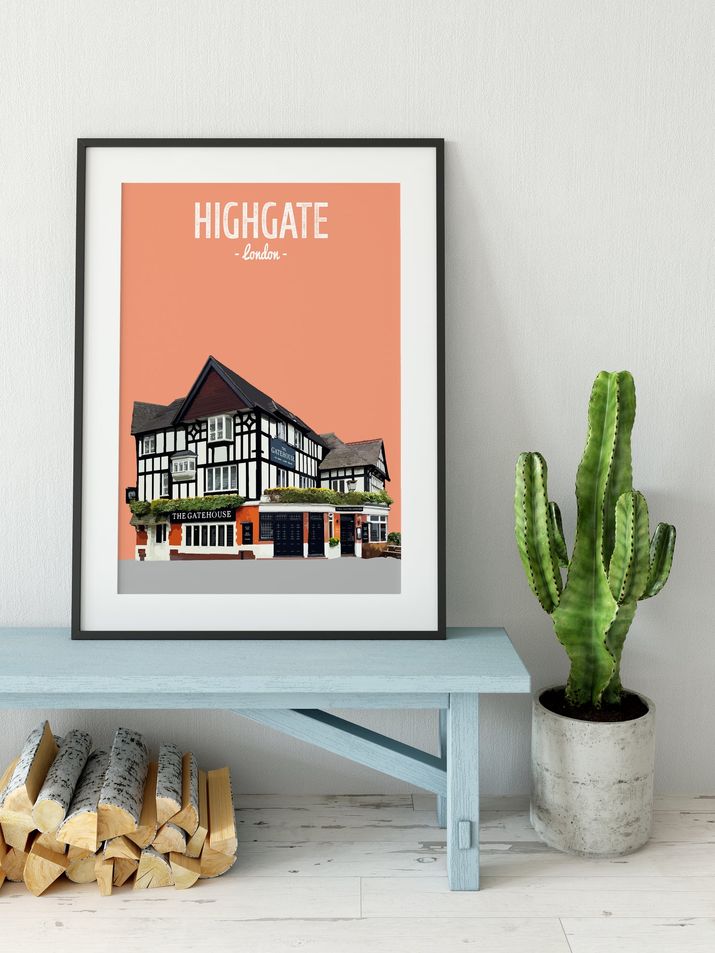 Highgate print, The Gatehouse pub