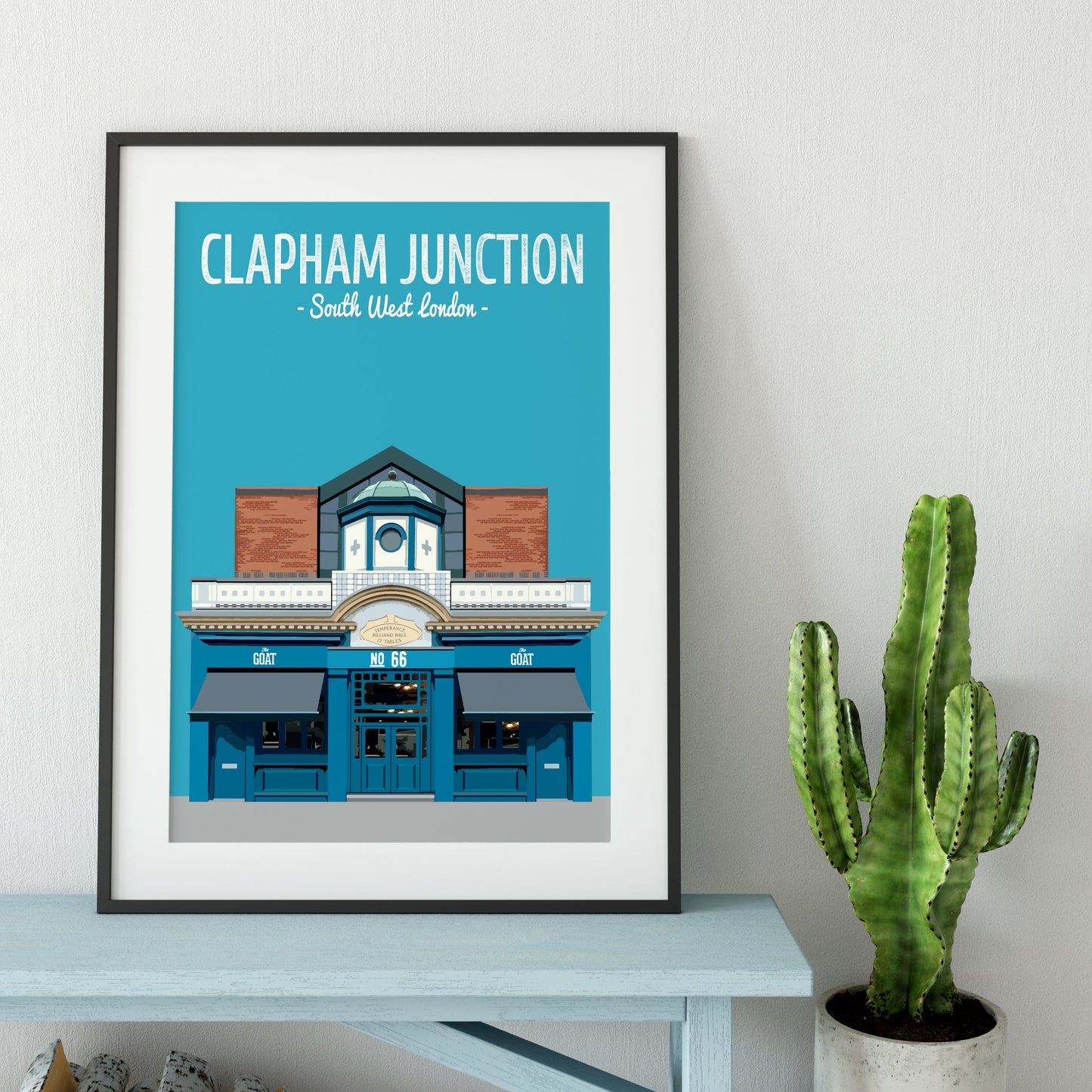 Clapham print, The Goat pub