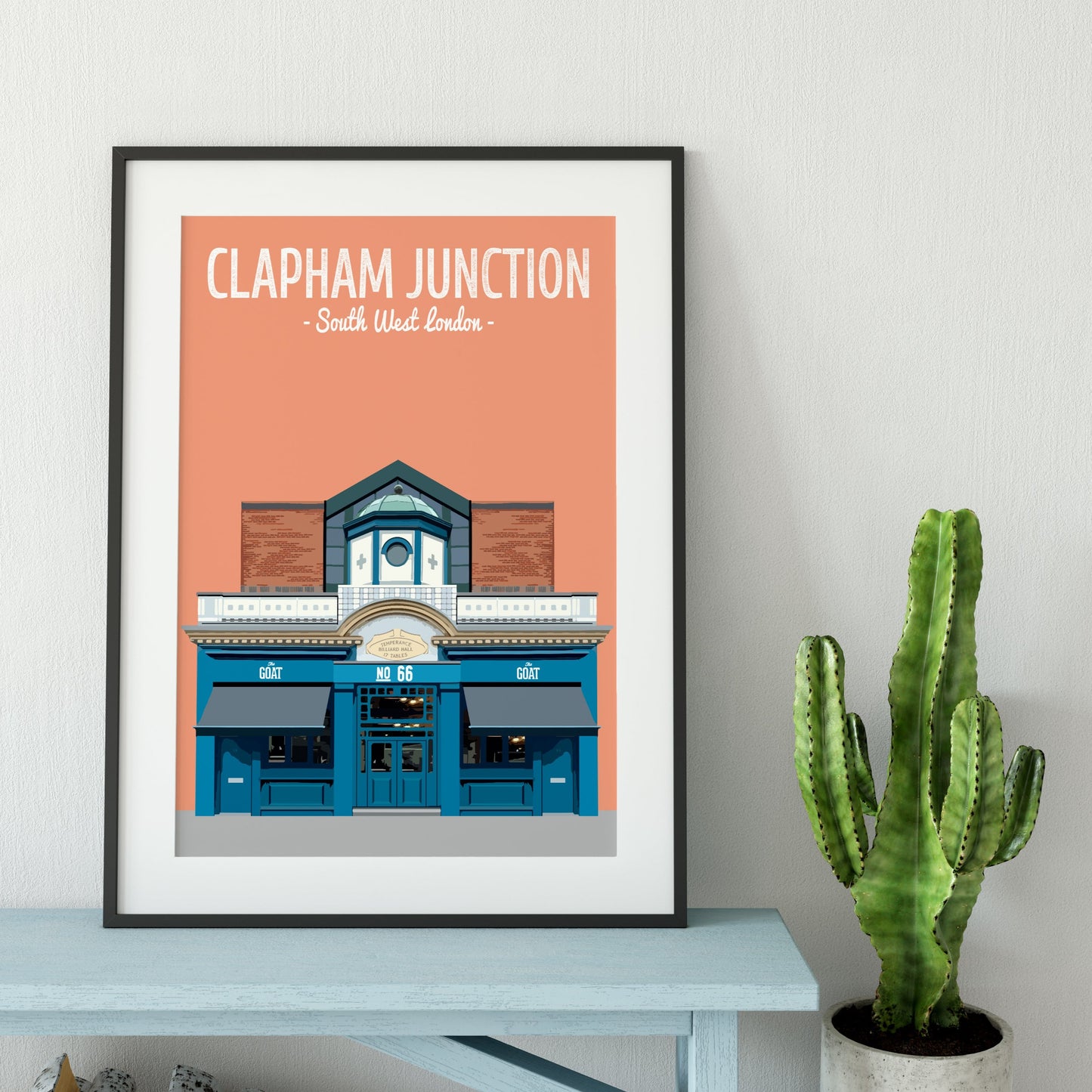 Clapham print, The Goat pub