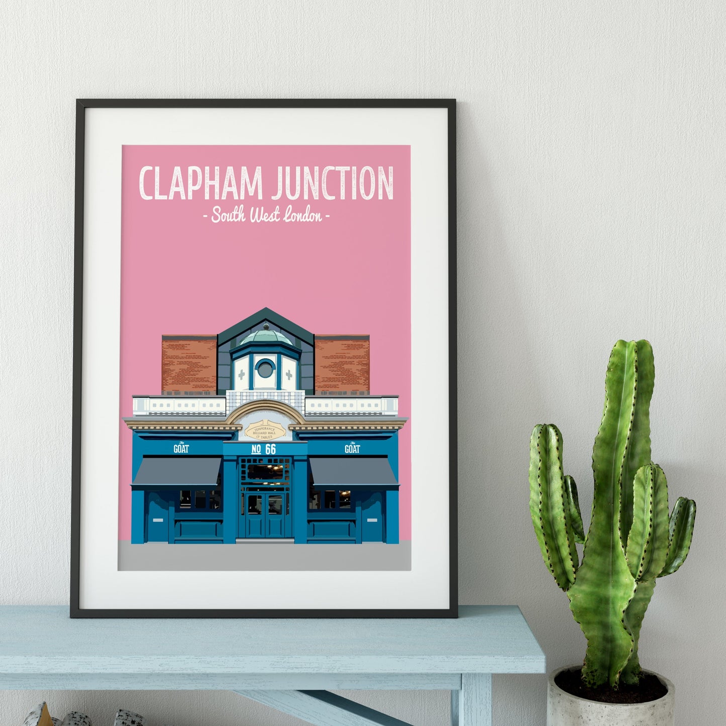 Clapham print, The Goat pub