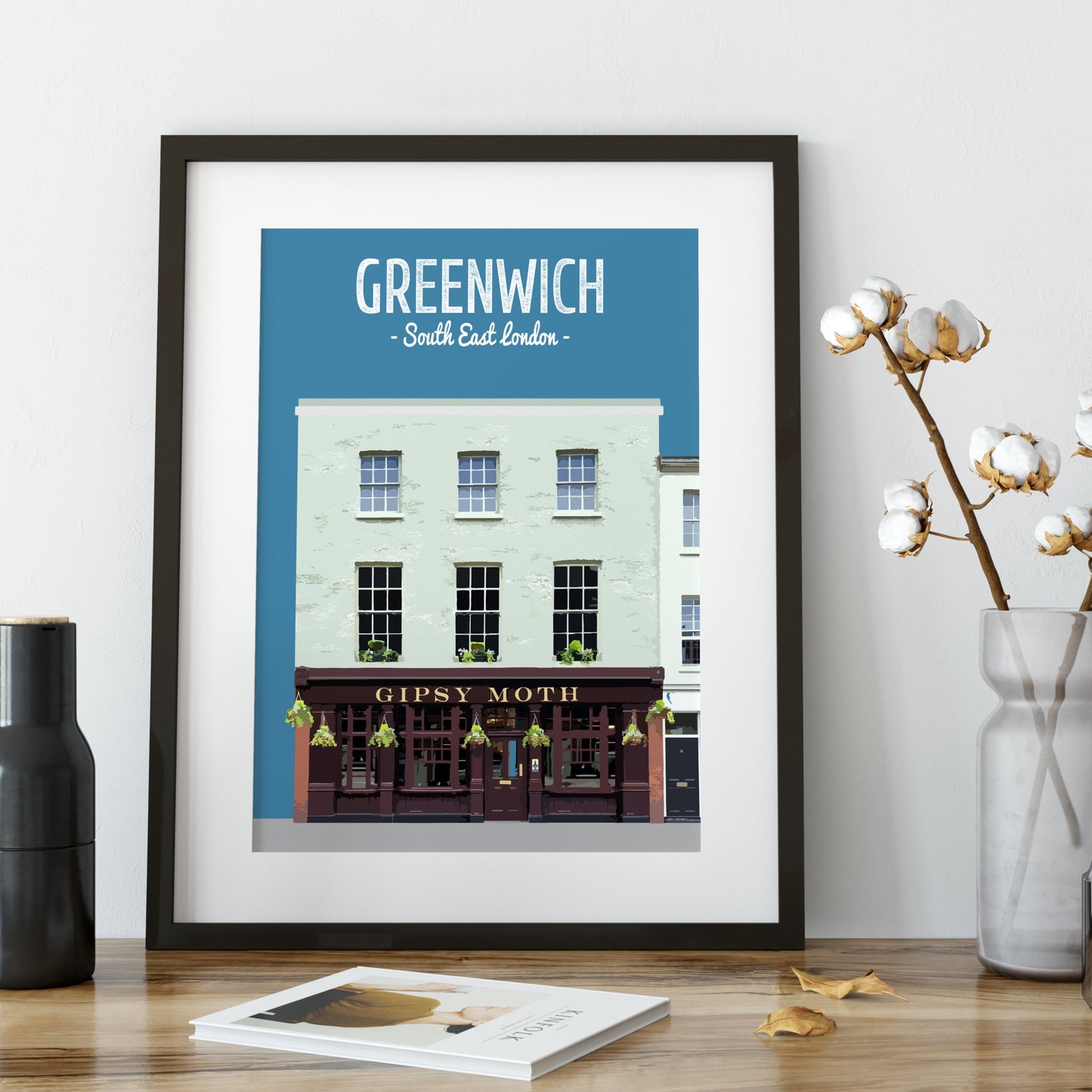 the gipsy moth pub print