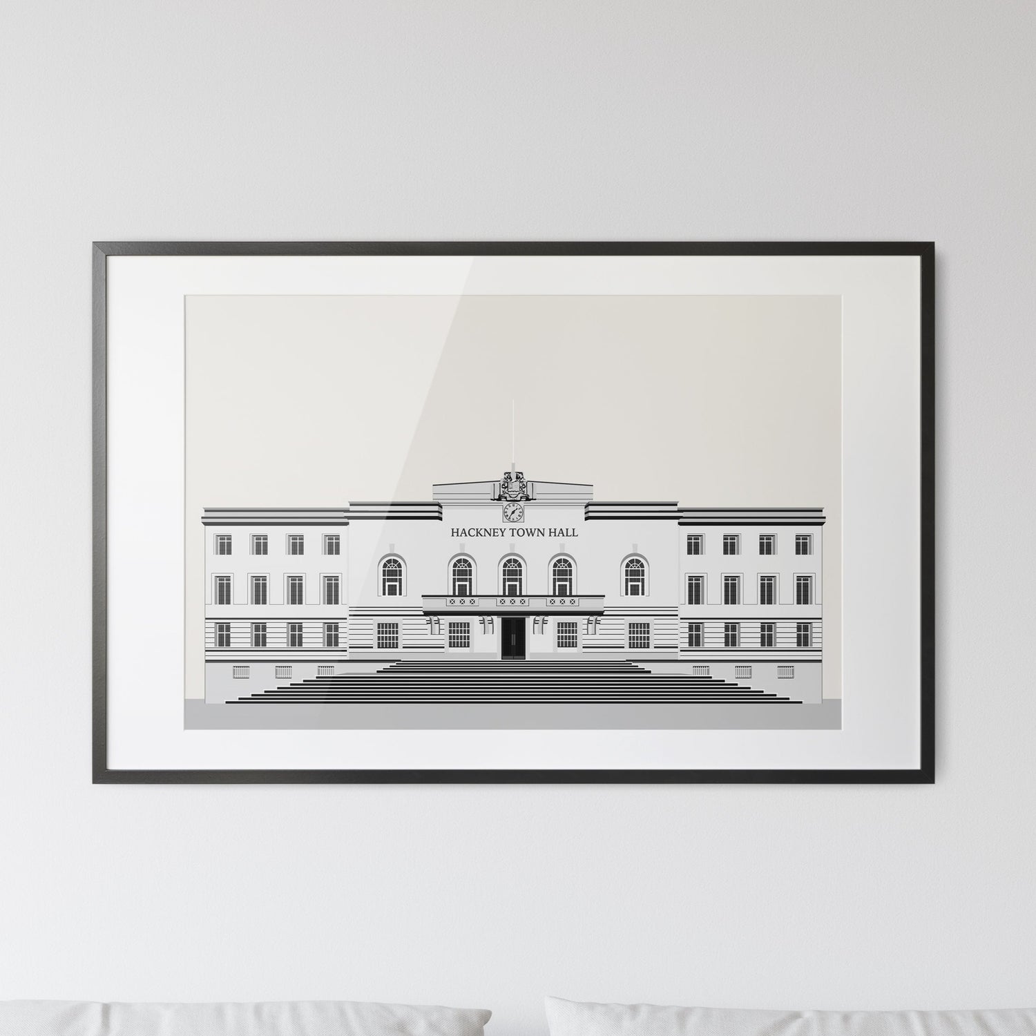 hackney town hall print