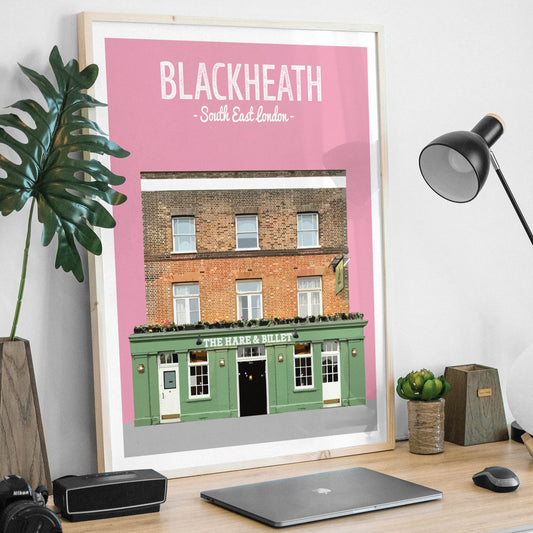 Blackheath print, The Hare and Billet pub