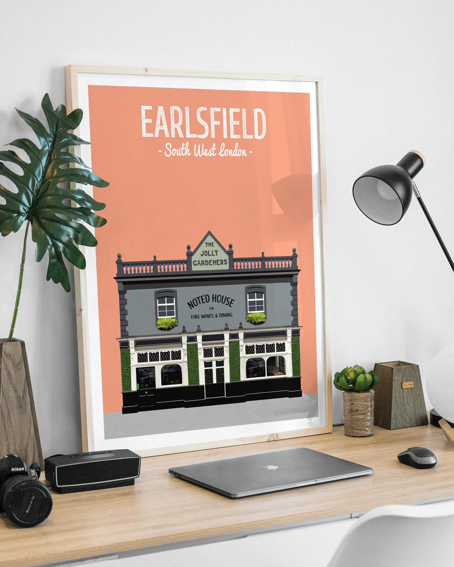 Earlsfield print, The Jolly Gardeners pub