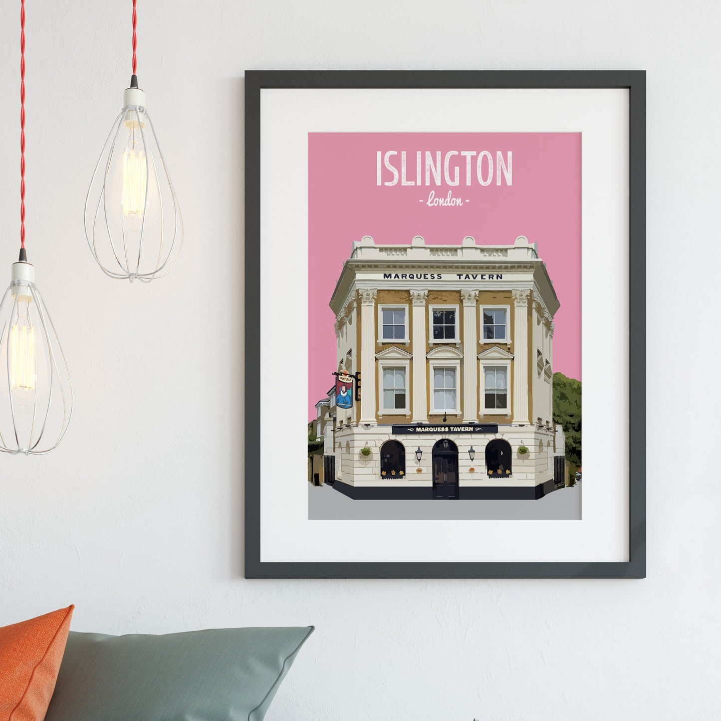 Islington print, The Marquess Tavern pub