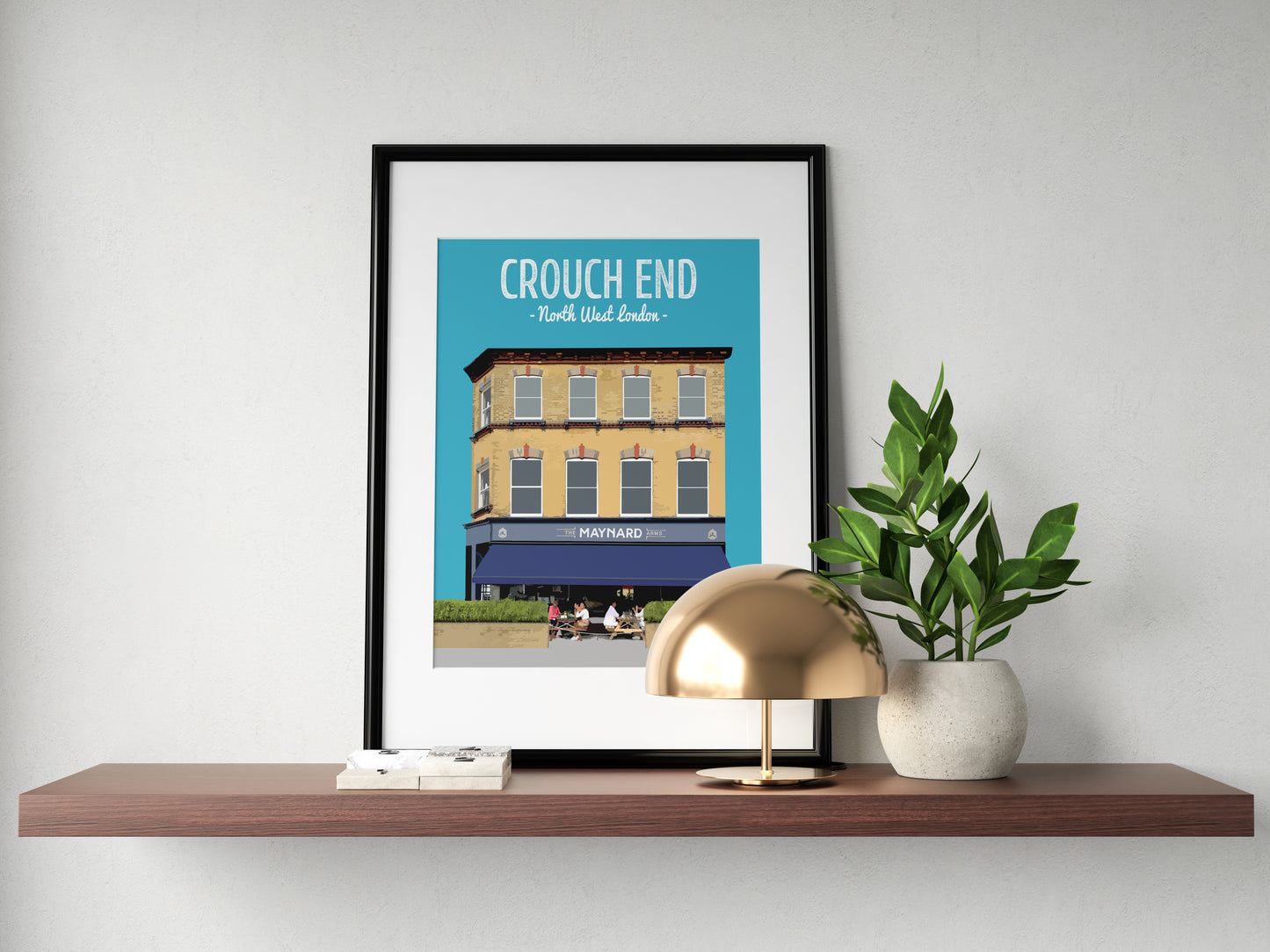 Crouch End print, The Maynard Arms pub