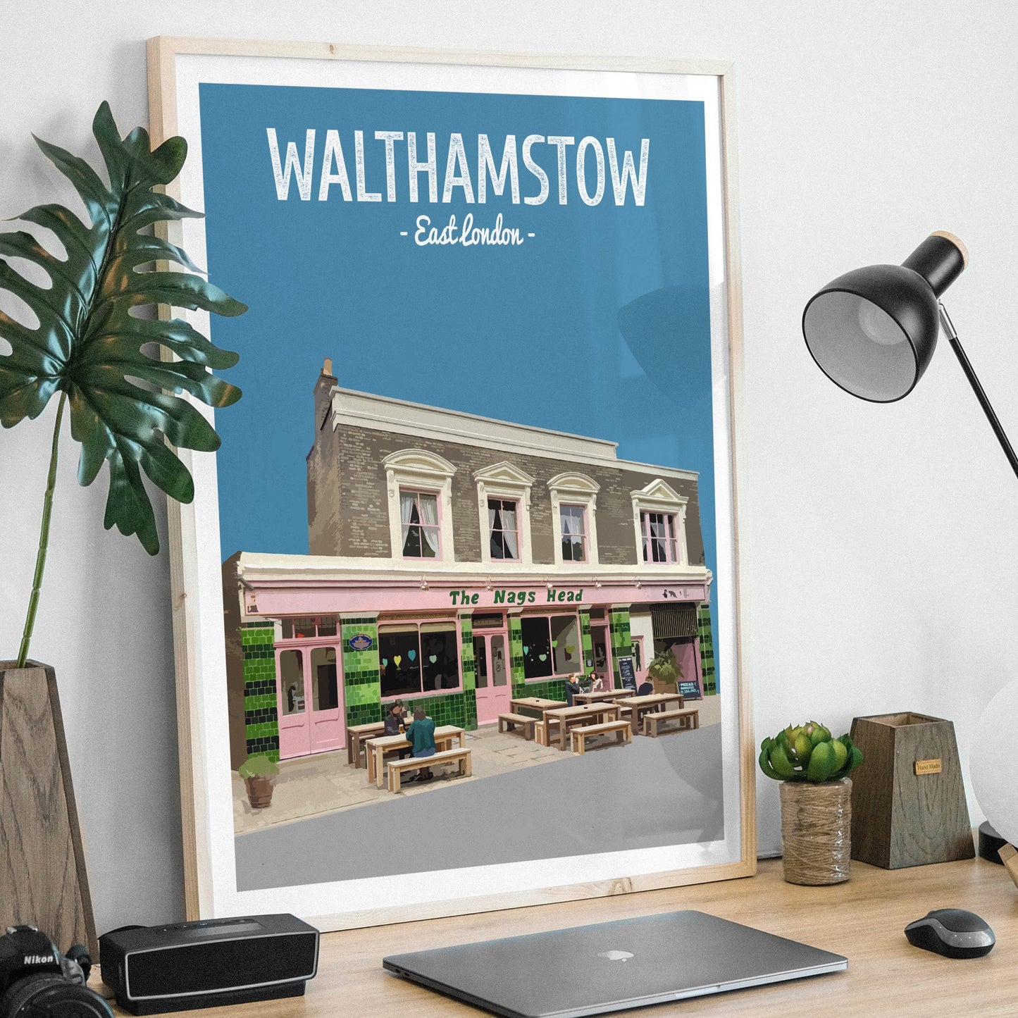 Walthamstow Village print, The Nags Head pub