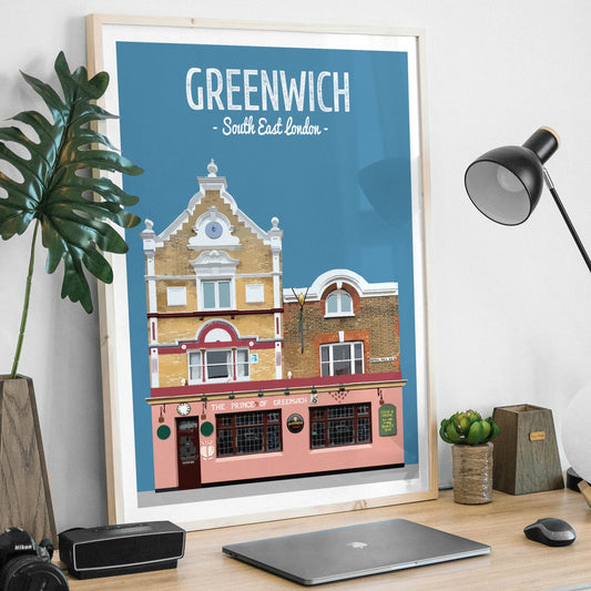 Greenwich print, The Prince of Greenwich pub