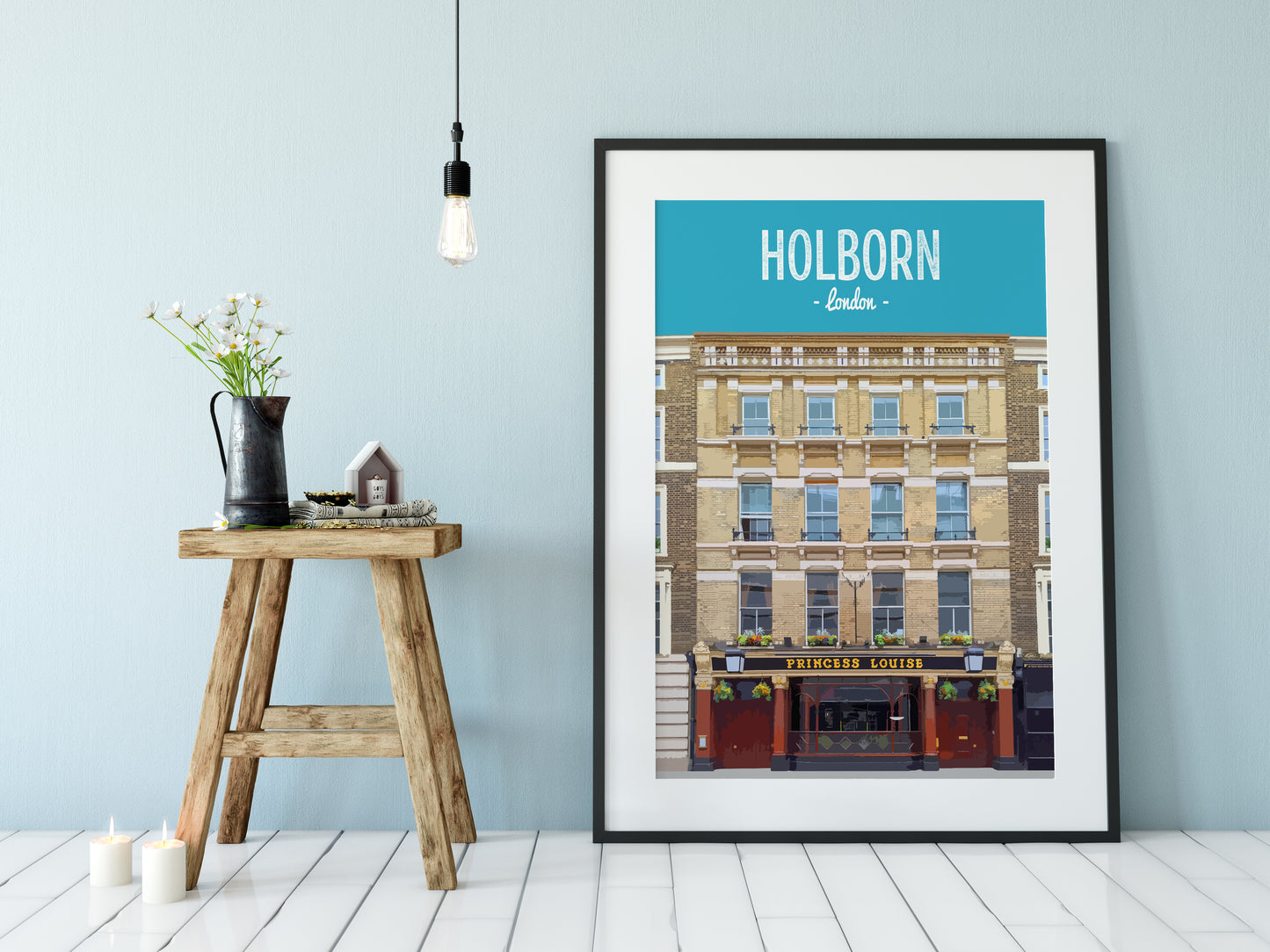 Holborn print, The Princess Louise pub