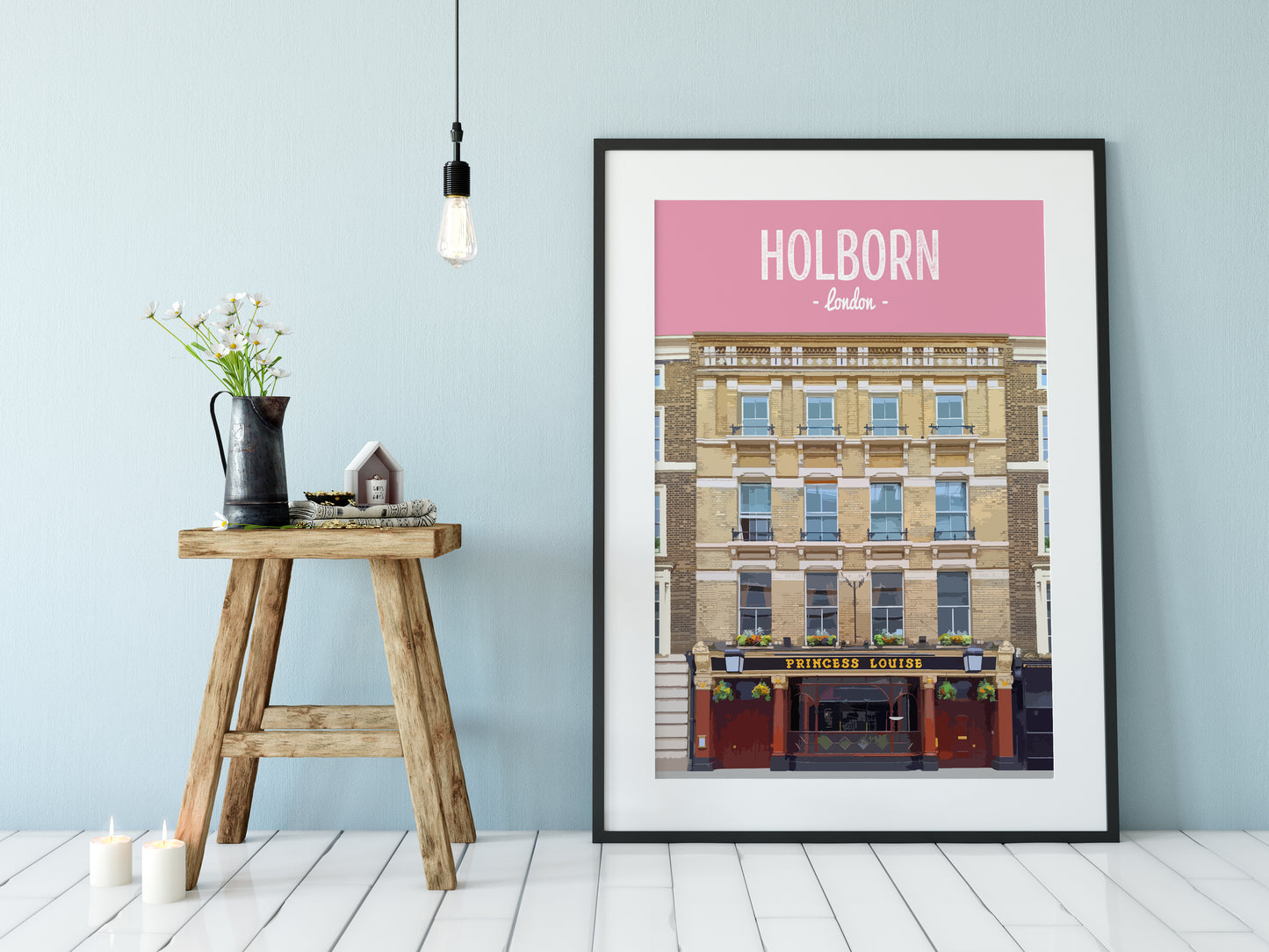 Holborn print, The Princess Louise pub