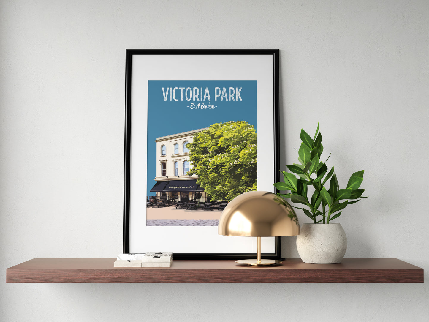 Victoria Park print, The Royal Inn on The Park pub