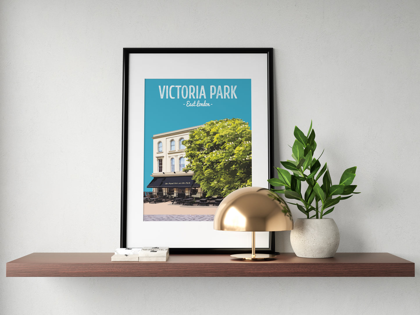 Victoria Park print, The Royal Inn on The Park pub